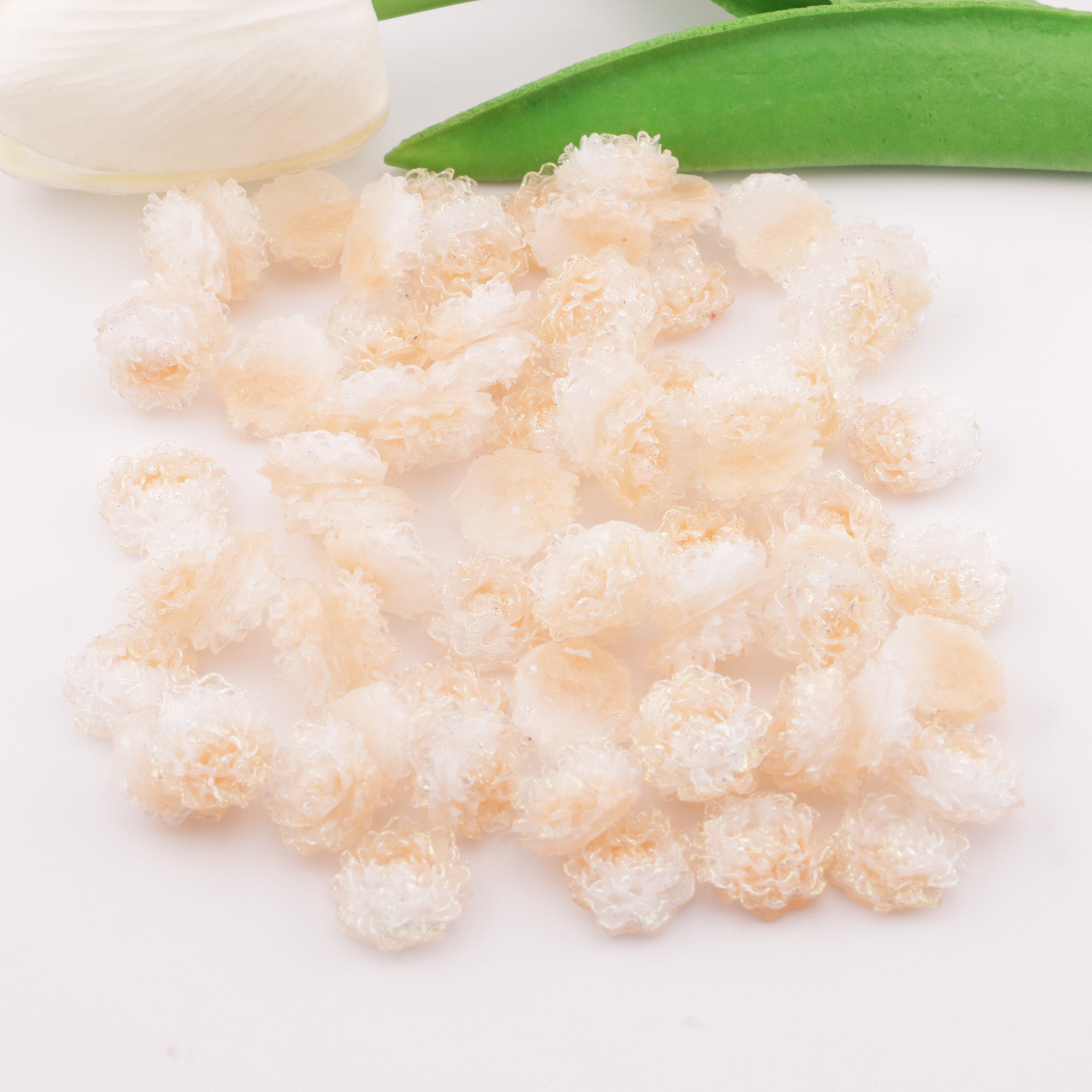 FS5320- 14mm Soft Flower Charms Soft Flower Patches Luminous Glow-In-The-Dark