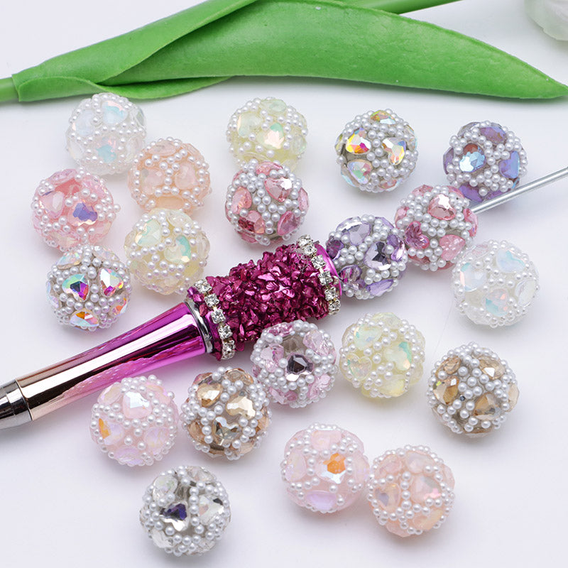 FS4932- 16mm Drilled Beads Heart Love