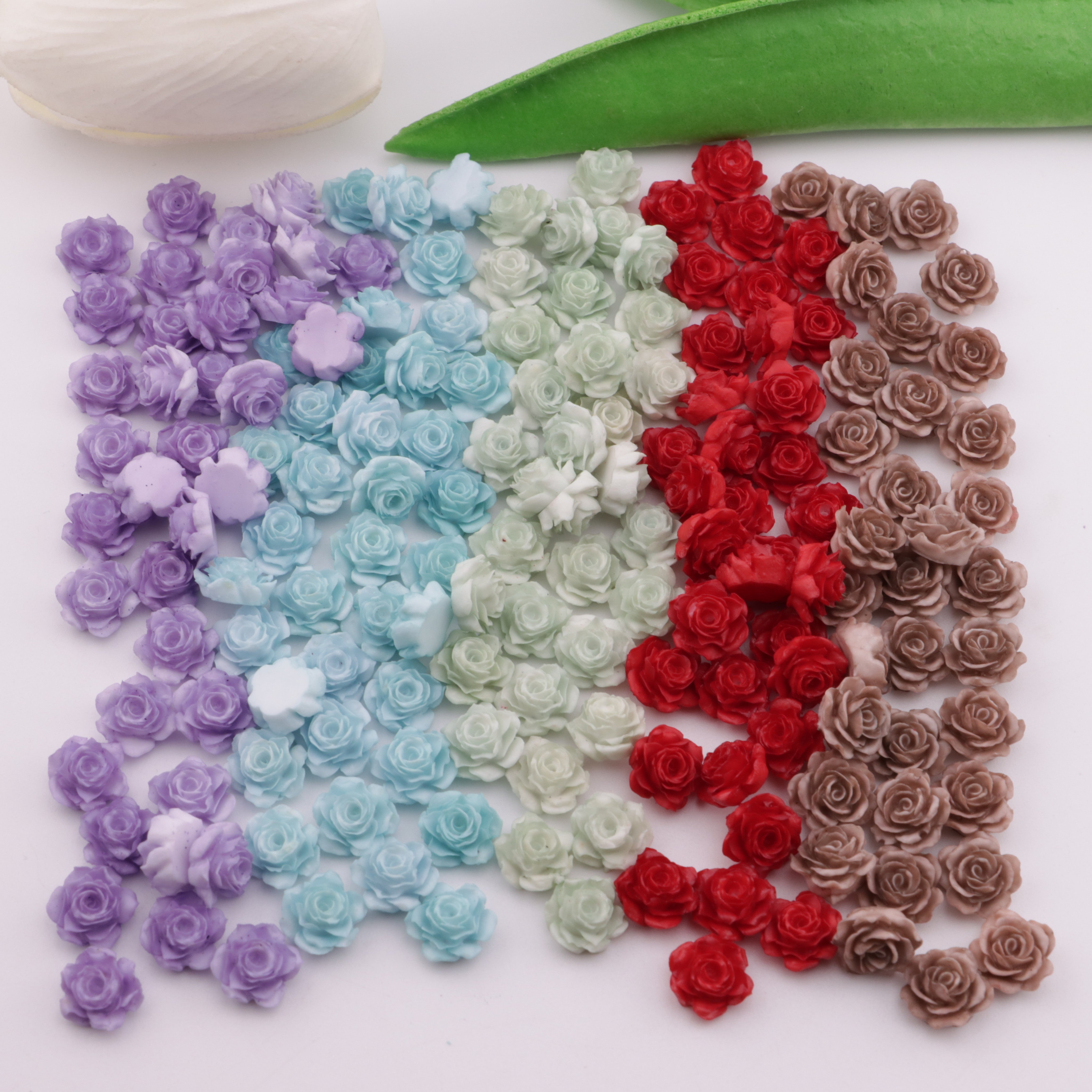 FS5680- 10mm Soft Flower Charms Small Soft Flower Patches