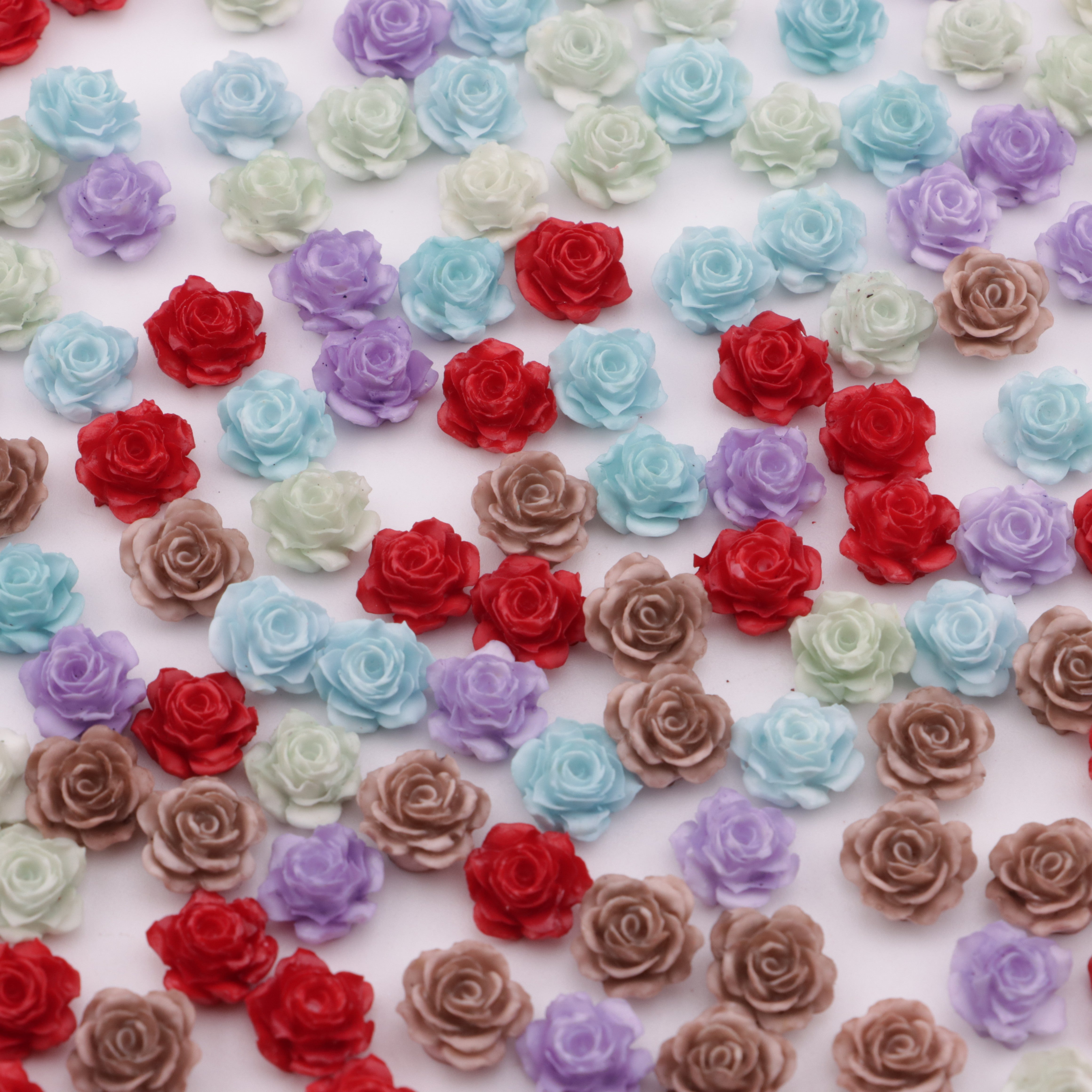 FS5680- 10mm Soft Flower Charms Small Soft Flower Patches