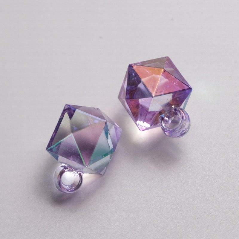 16MM Clear Mixed Color UV The Water Cube Resin Beads Fit For Car