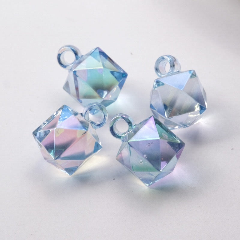 16MM Clear Mixed Color UV The Water Cube Resin Beads Fit For Car