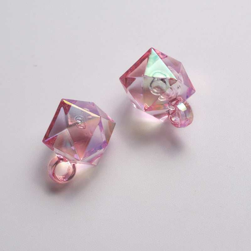 16MM Clear Mixed Color UV The Water Cube Resin Beads Fit For Car