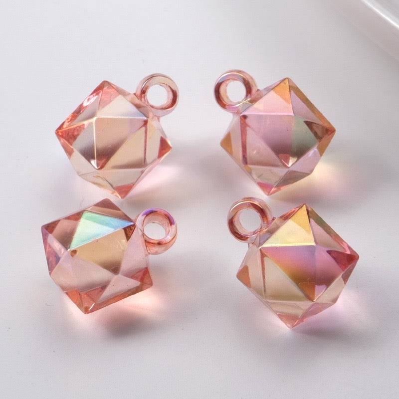 16MM Clear Mixed Color UV The Water Cube Resin Beads Fit For Car