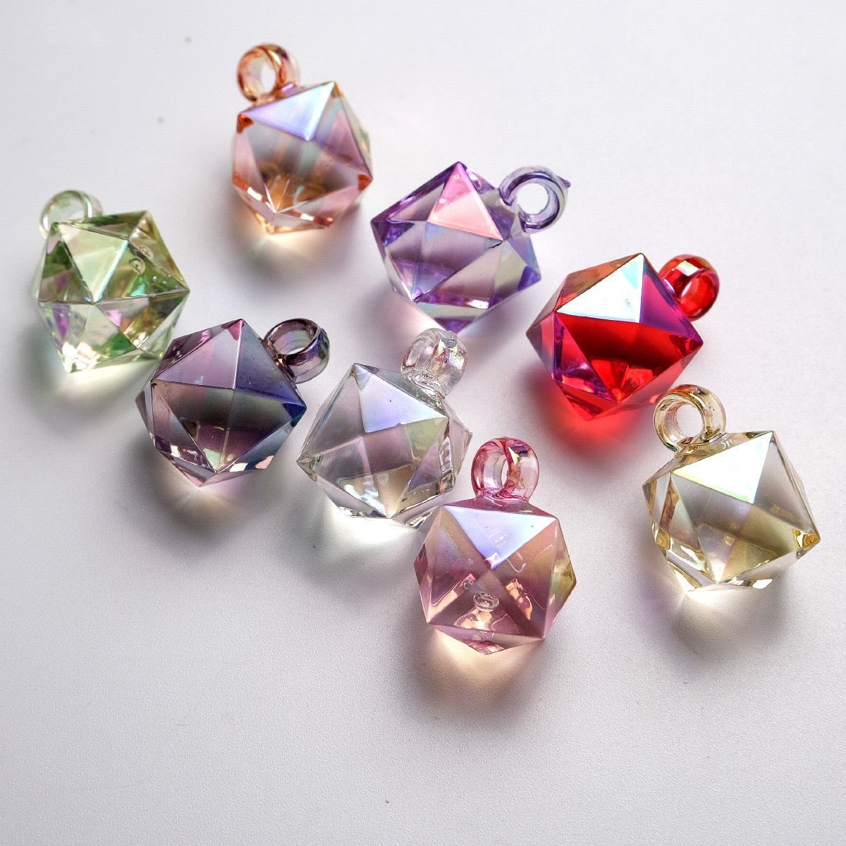 16MM Clear Mixed Color UV The Water Cube Resin Beads Fit For Car