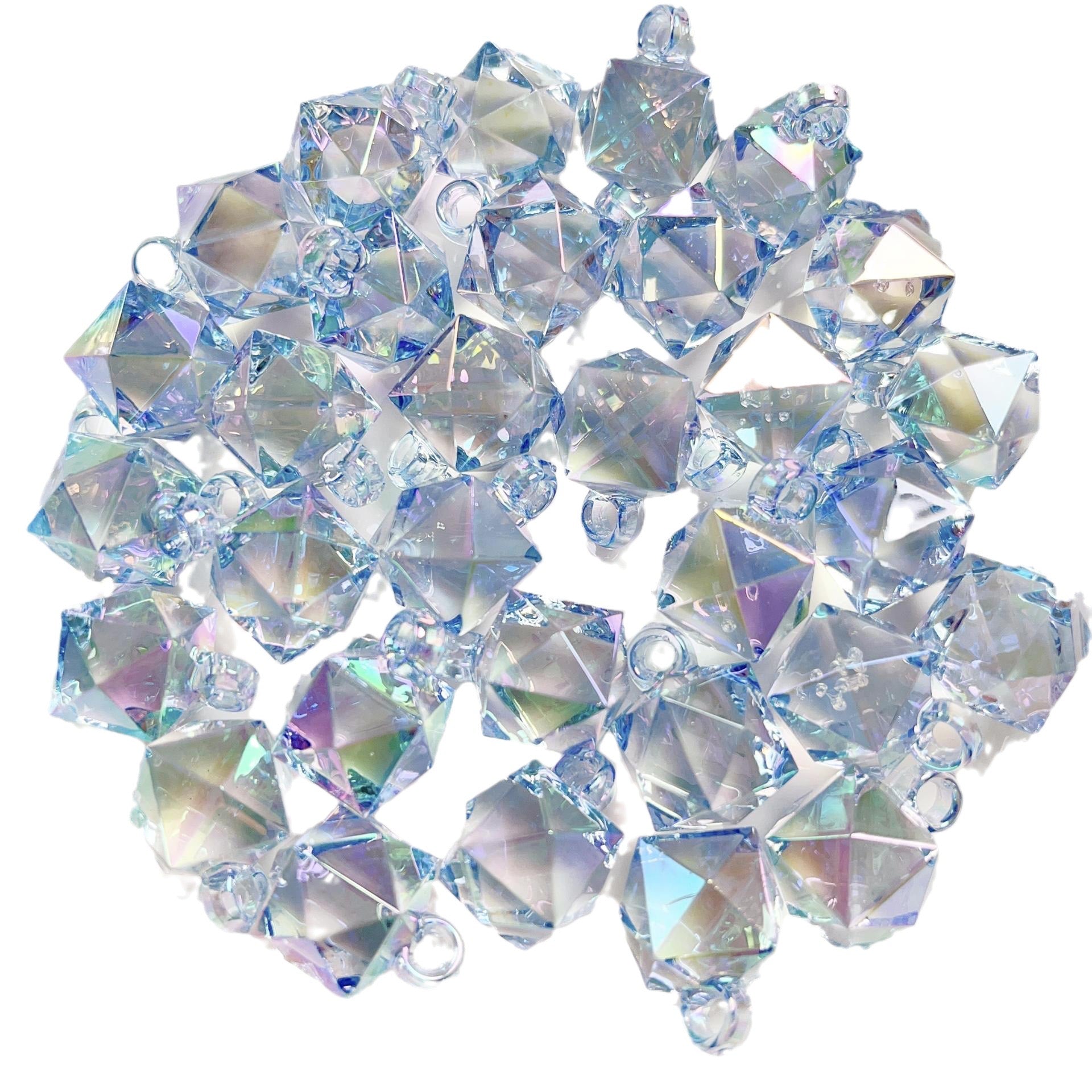 16MM Clear Mixed Color UV The Water Cube Resin Beads Fit For Car