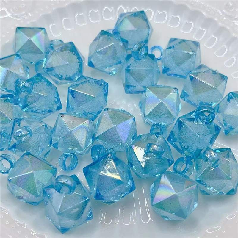 16MM Mixed Color The Water Cube Bubble Acrylic Beads For Making Car Hangers