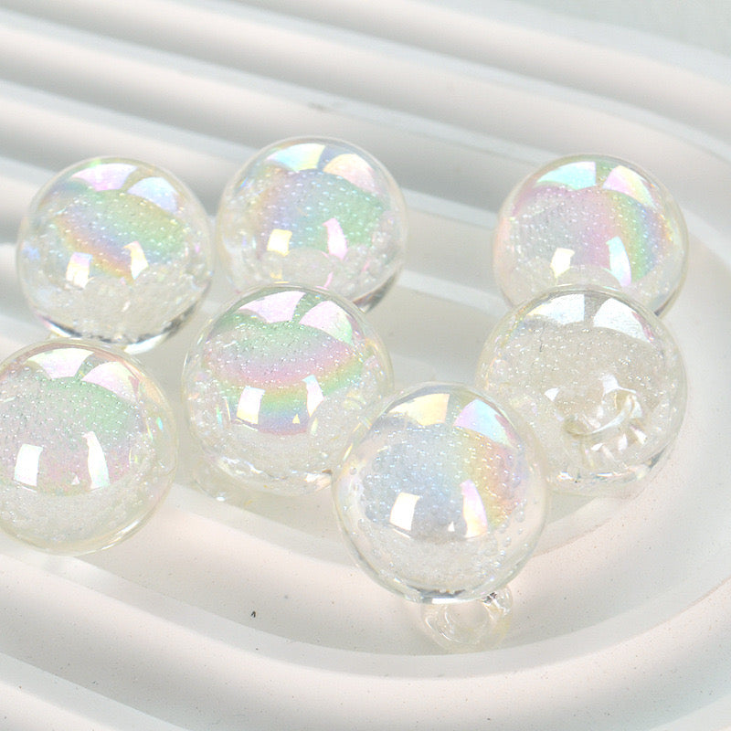 16MM Round Mixed Color UV Shiny Acrylic Bubble Beads For Making Car Hangers