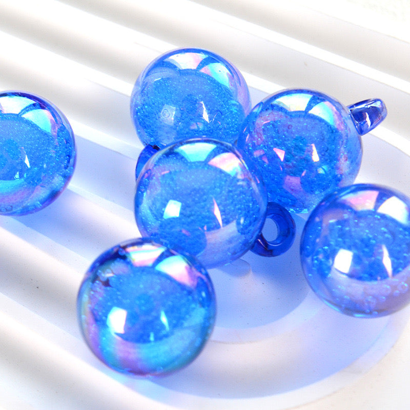 16MM Round Mixed Color UV Shiny Acrylic Bubble Beads For Making Car Hangers