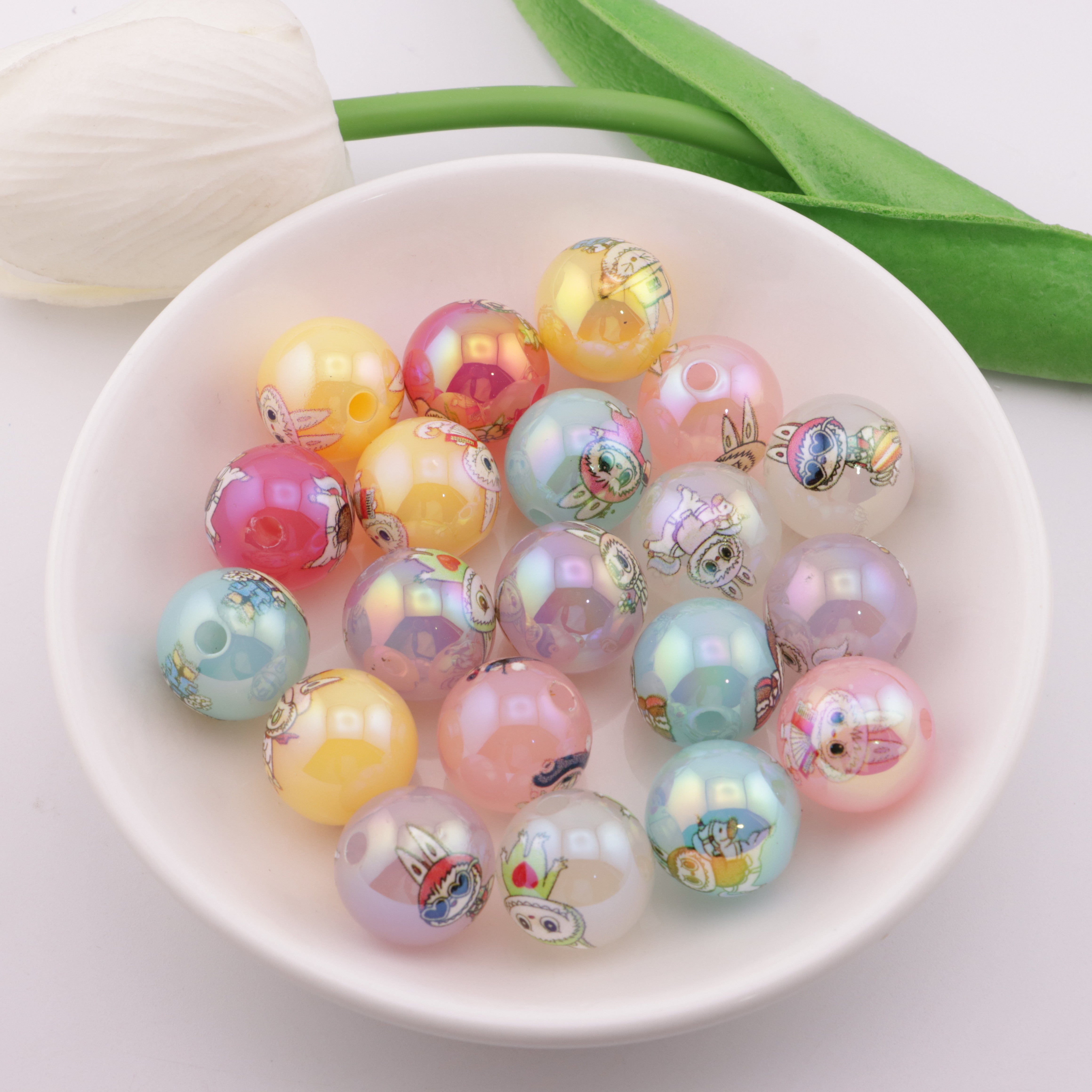 FS5803- 16mm Jelly Color Series Lbb Acrylic Beads