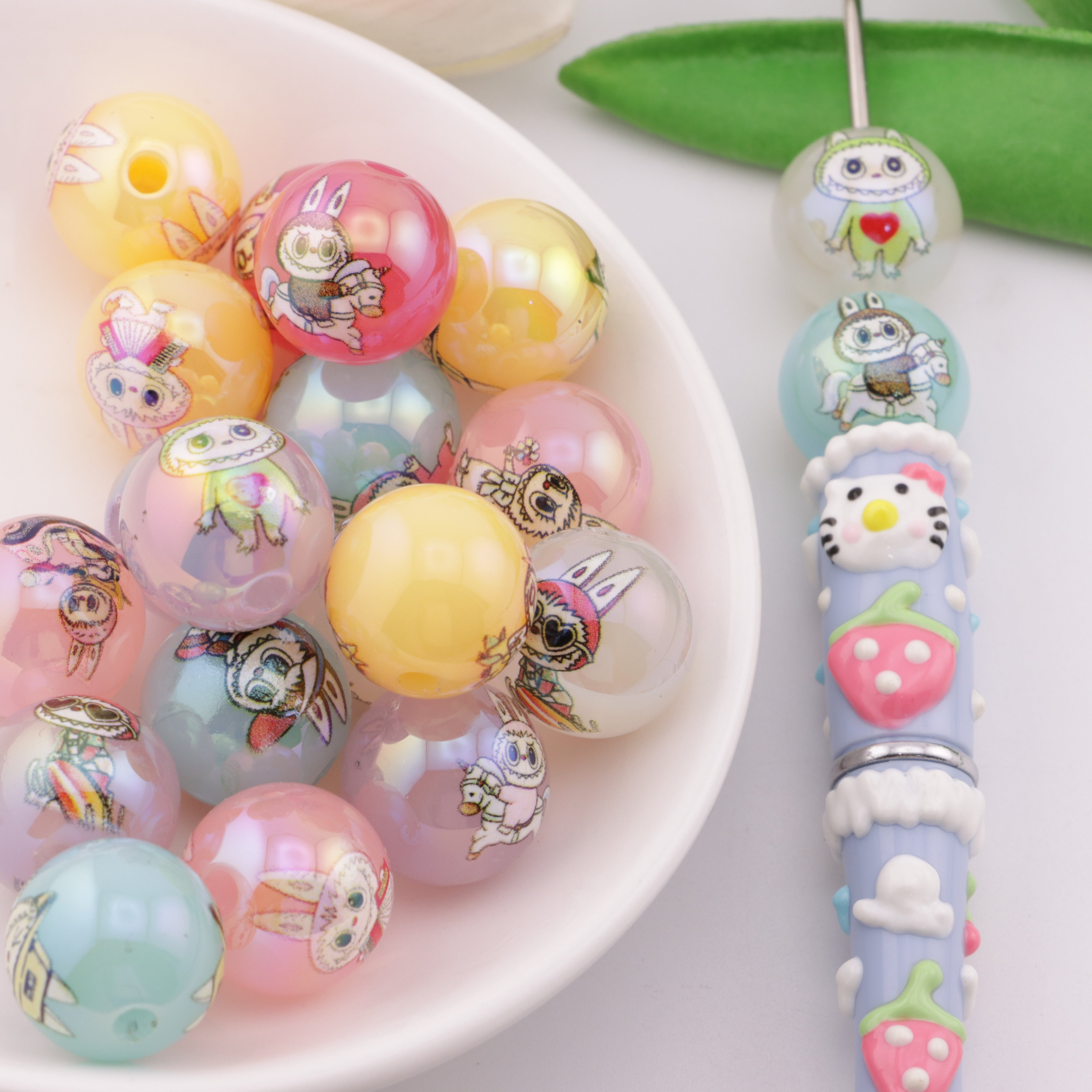 FS5803- 16mm Jelly Color Series Lbb Acrylic Beads