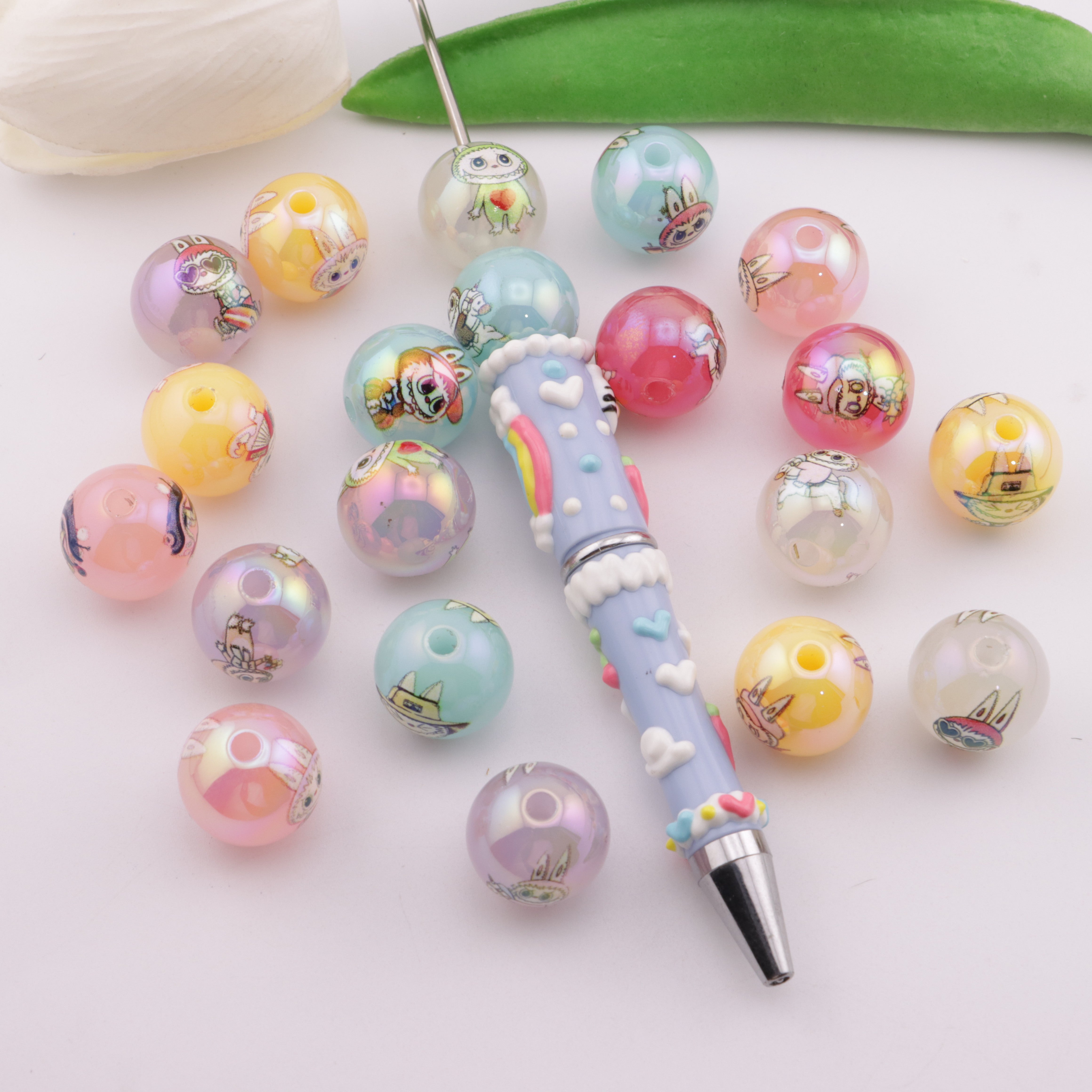 FS5803- 16mm Jelly Color Series Lbb Acrylic Beads