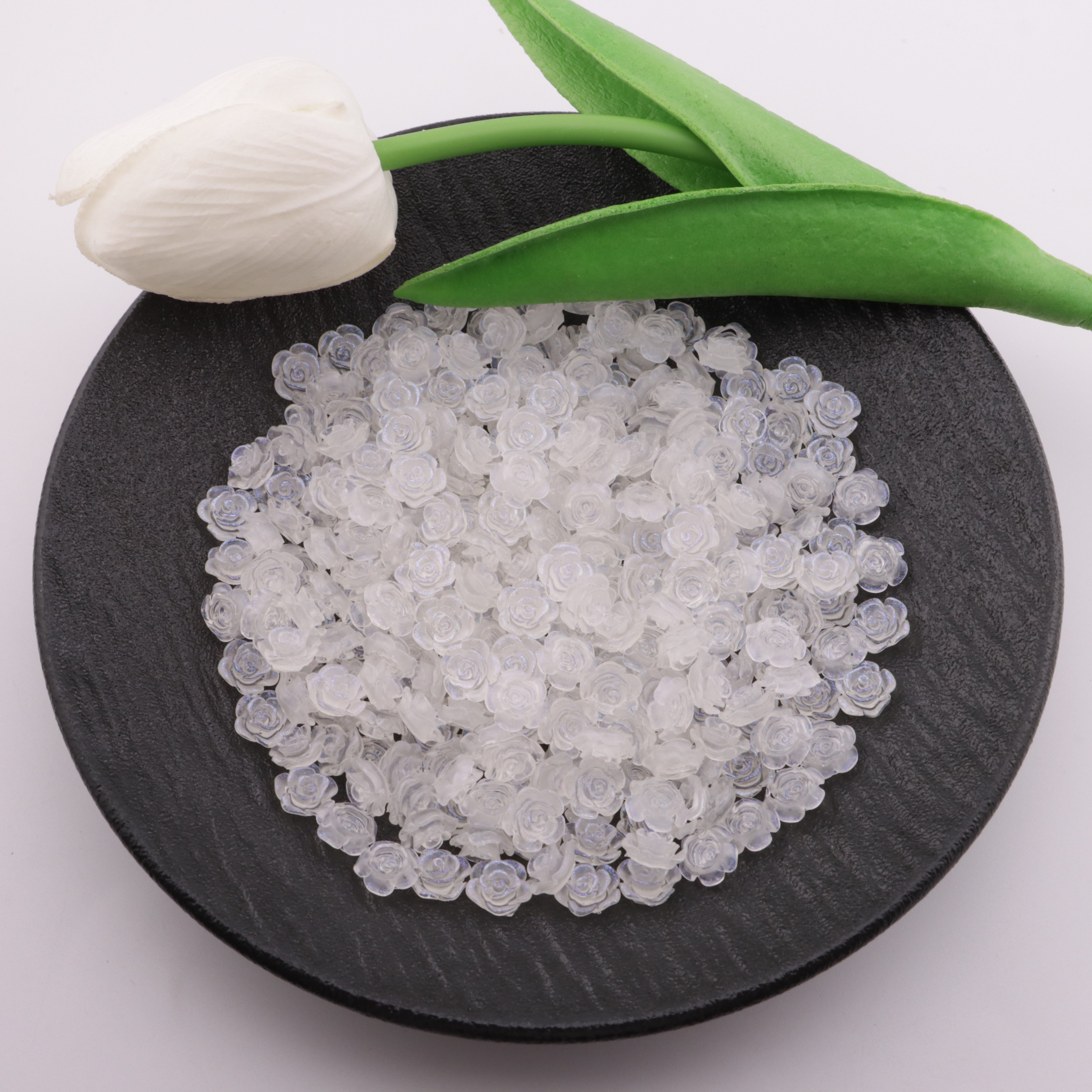 FS4361- 8mm Translucent Rose Flowers Rose