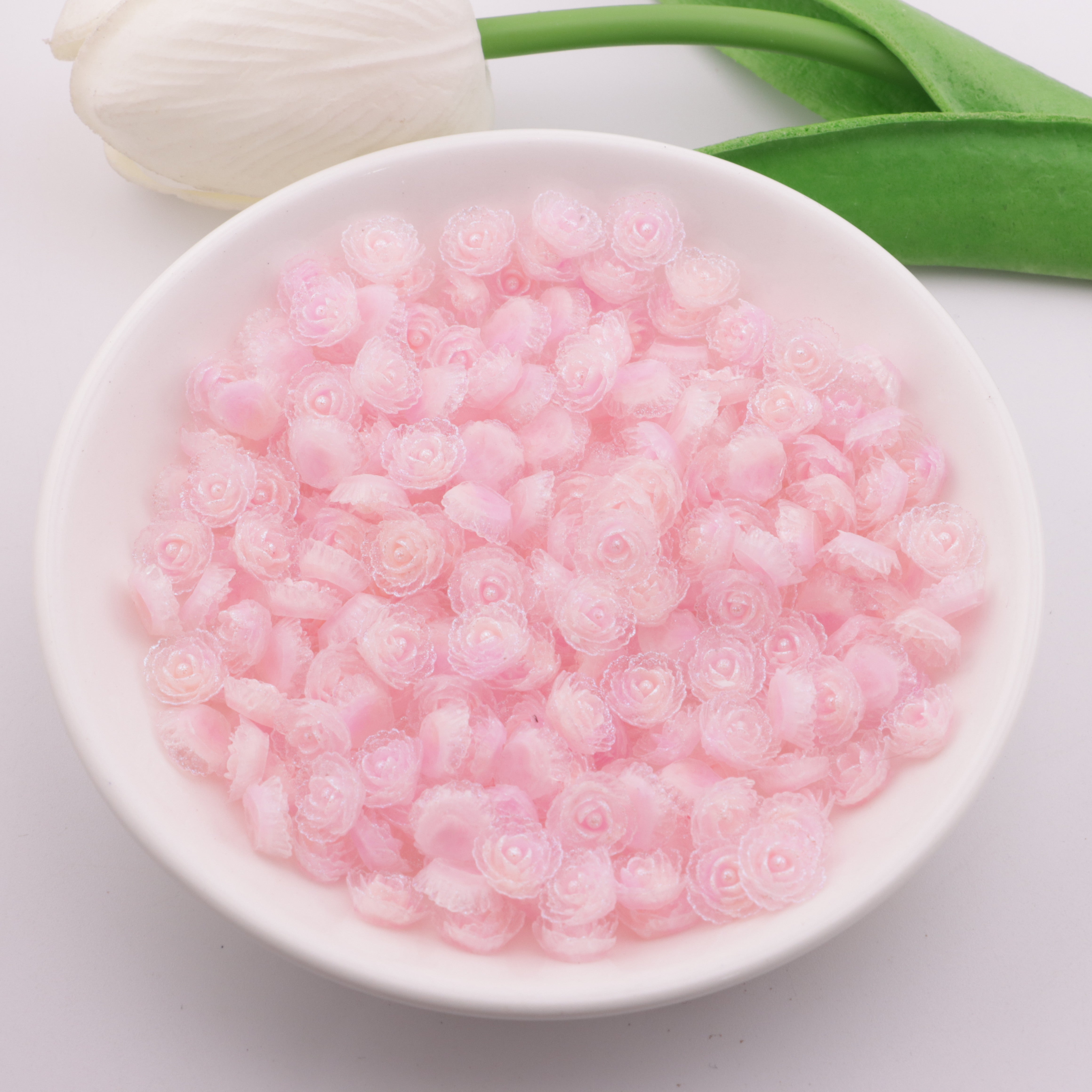 FS5468- 9mm Flower Charms Small Flower Patches Luminous Glow-in-the-Dark