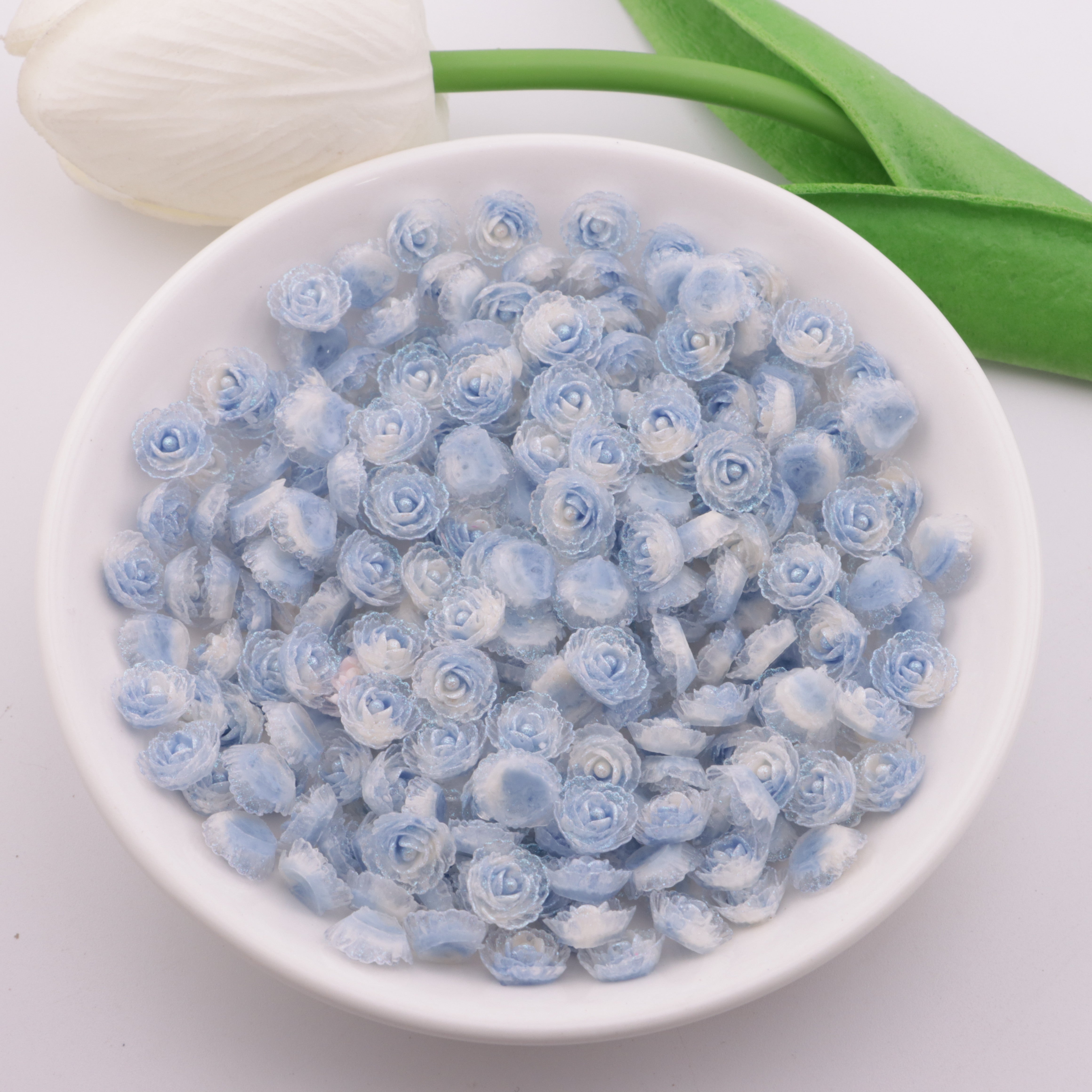 FS5468- 9mm Flower Charms Small Flower Patches Luminous Glow-in-the-Dark