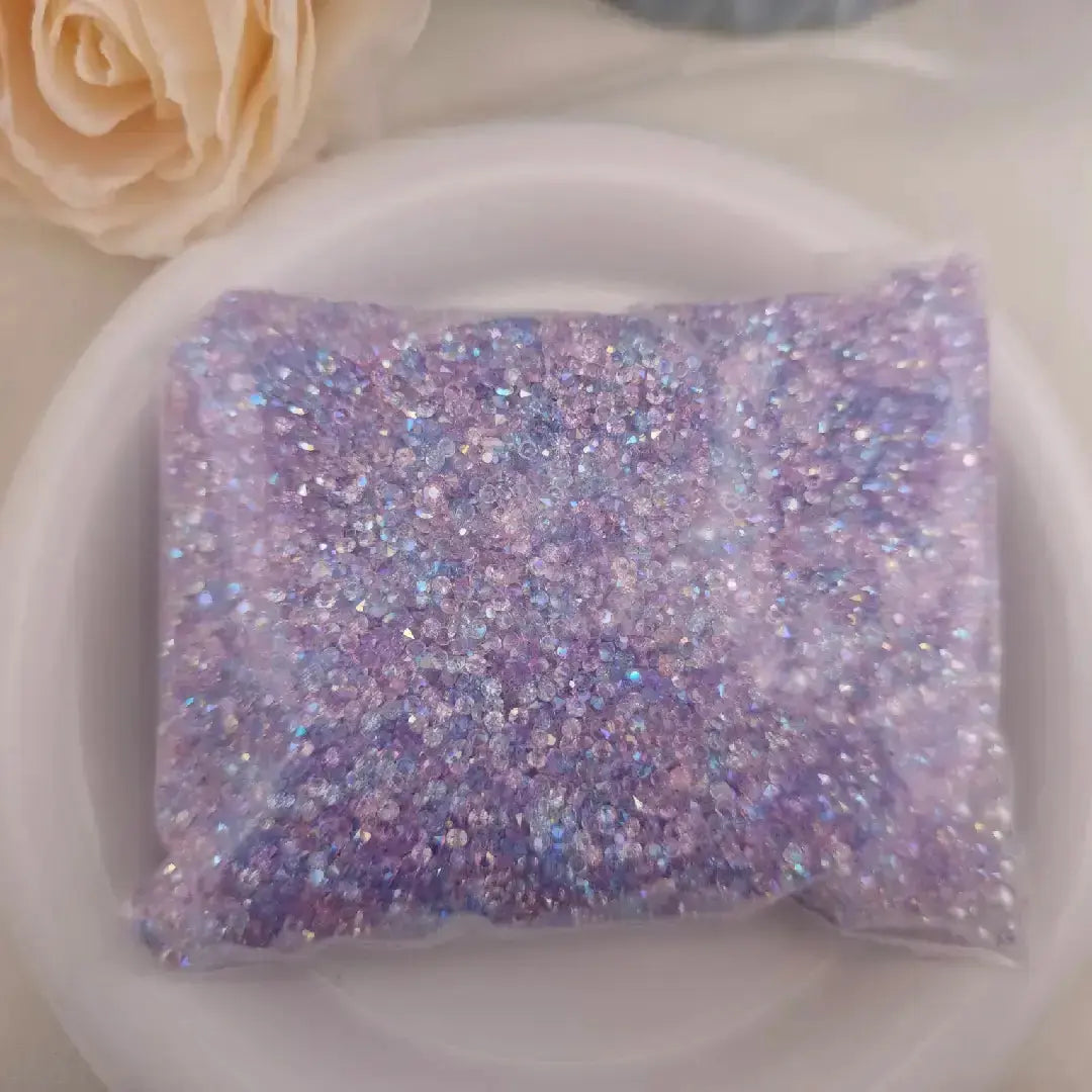 Mixed 2MM Sugar Diamonds + 3MM and 4MM Pearl for Sweets Ice Cubes Jelly Fondant Decoration Sugar Paste Soap Jewellery DIY Zoe DIY Wholesale