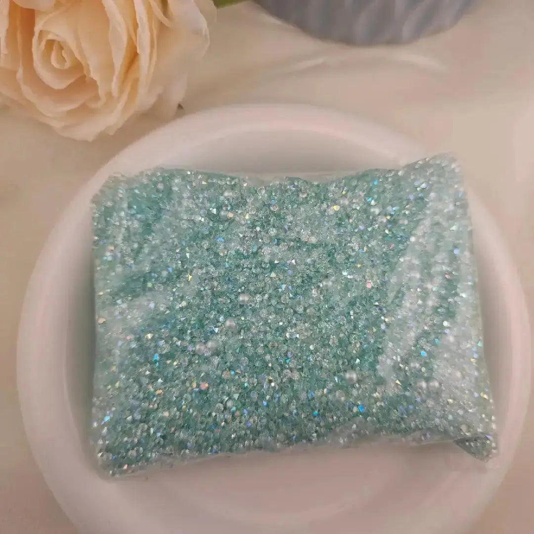 Mixed 2MM Sugar Diamonds + 3MM and 4MM Pearl for Sweets Ice Cubes Jelly Fondant Decoration Sugar Paste Soap Jewellery DIY Zoe DIY Wholesale