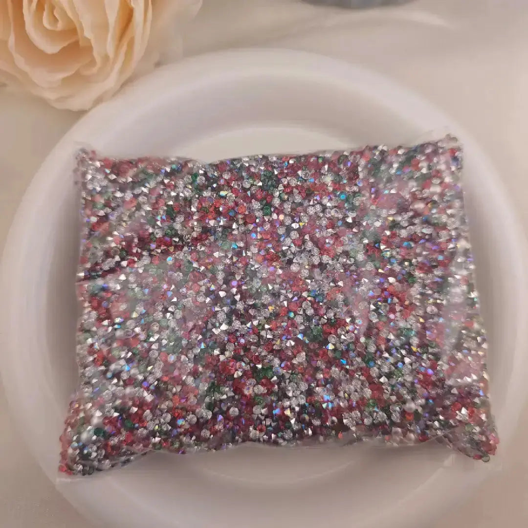 Mixed 2MM Sugar Diamonds + 3MM and 4MM Pearl for Sweets Ice Cubes Jelly Fondant Decoration Sugar Paste Soap Jewellery DIY Zoe DIY Wholesale