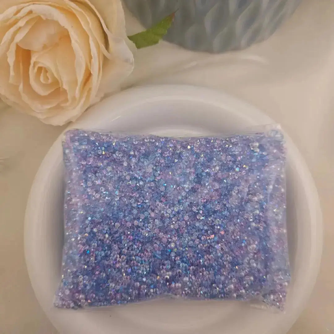 Mixed 2MM Sugar Diamonds + 3MM and 4MM Pearl for Sweets Ice Cubes Jelly Fondant Decoration Sugar Paste Soap Jewellery DIY Zoe DIY Wholesale