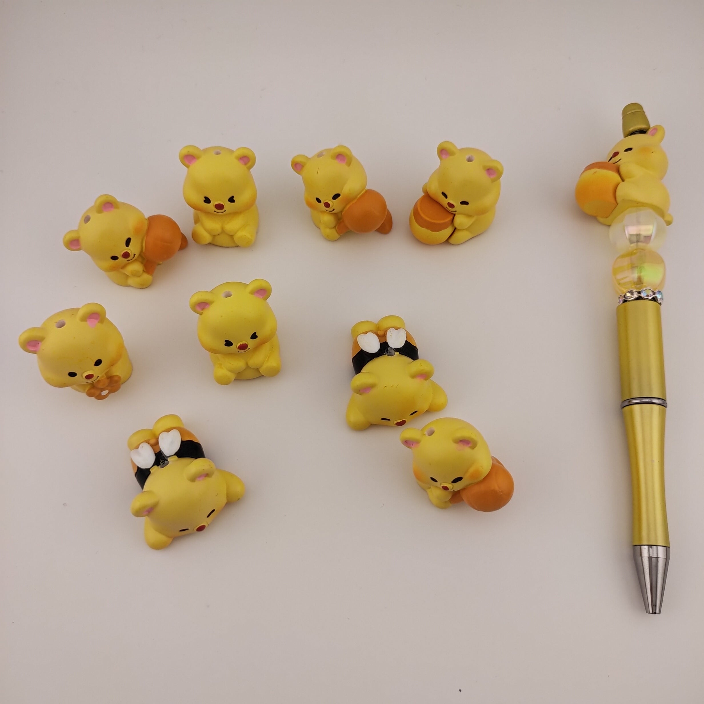 FS0573- 22MM Cute Vinnie Beads Fit For Beadable Pens