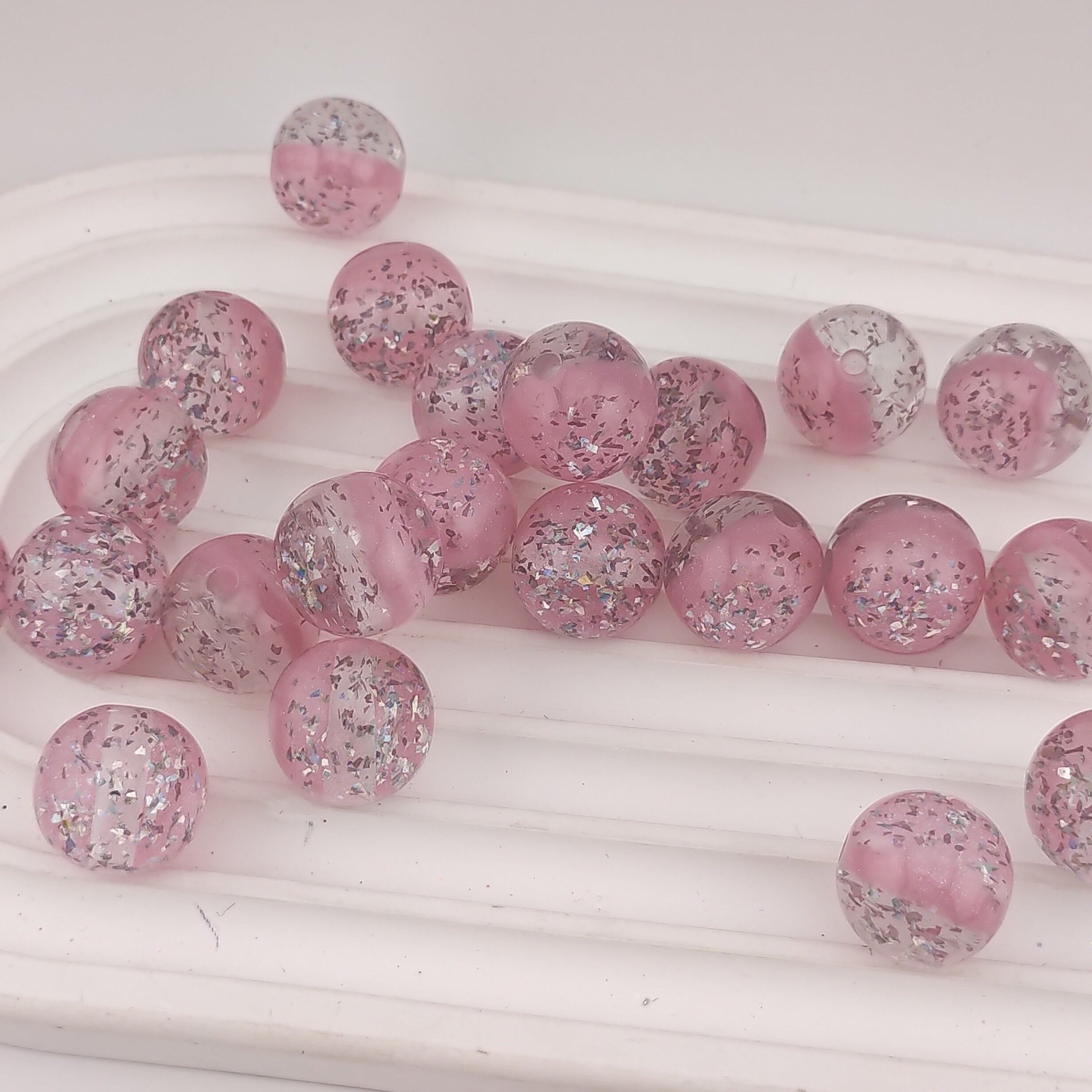 16MM Round Mixed Color Resin Beads Fit For Beadable Pens