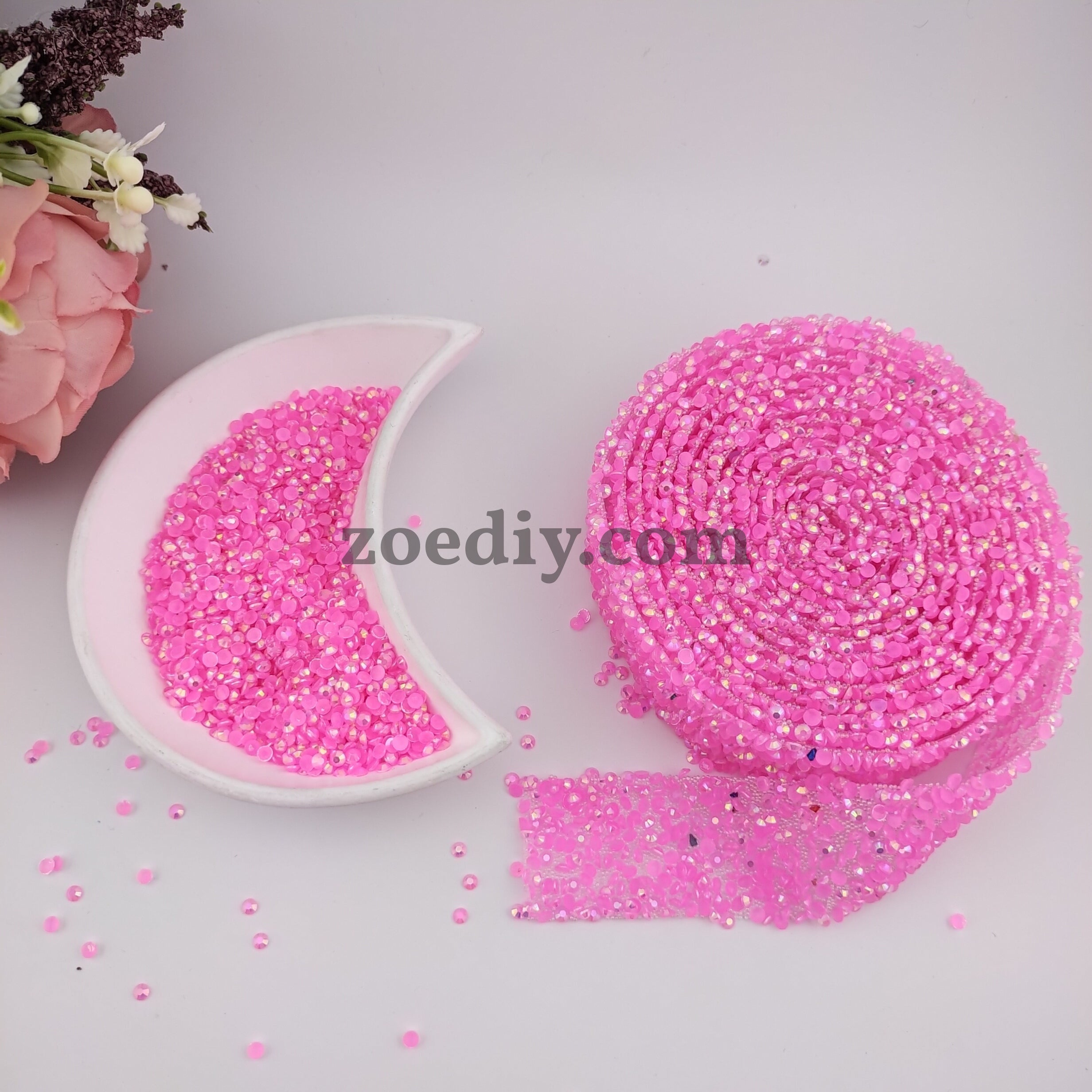 FS1352- 3mm Non Hotfix Jelly Rhinestones Sugar Diamonds For Making Fancy Pens Or Fancy Beads