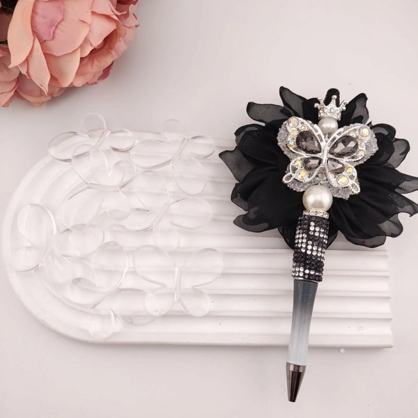 FS1199-45MM Big Butterfly Based Beads Fit For Beadable Pens - Zoe DIY Wholesale