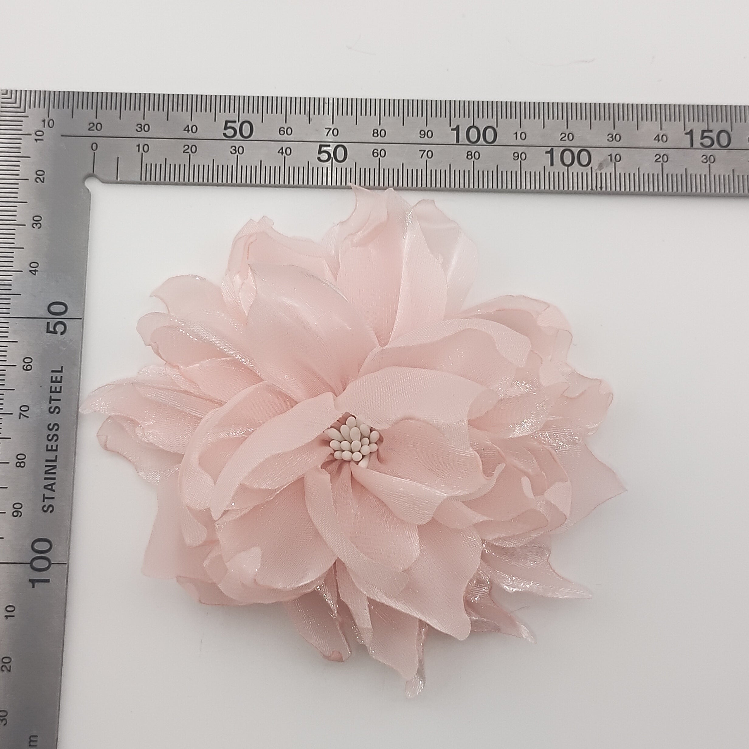 105MM Rose Farbic Flower For Making Fancy Bead Or Hair Accerssies