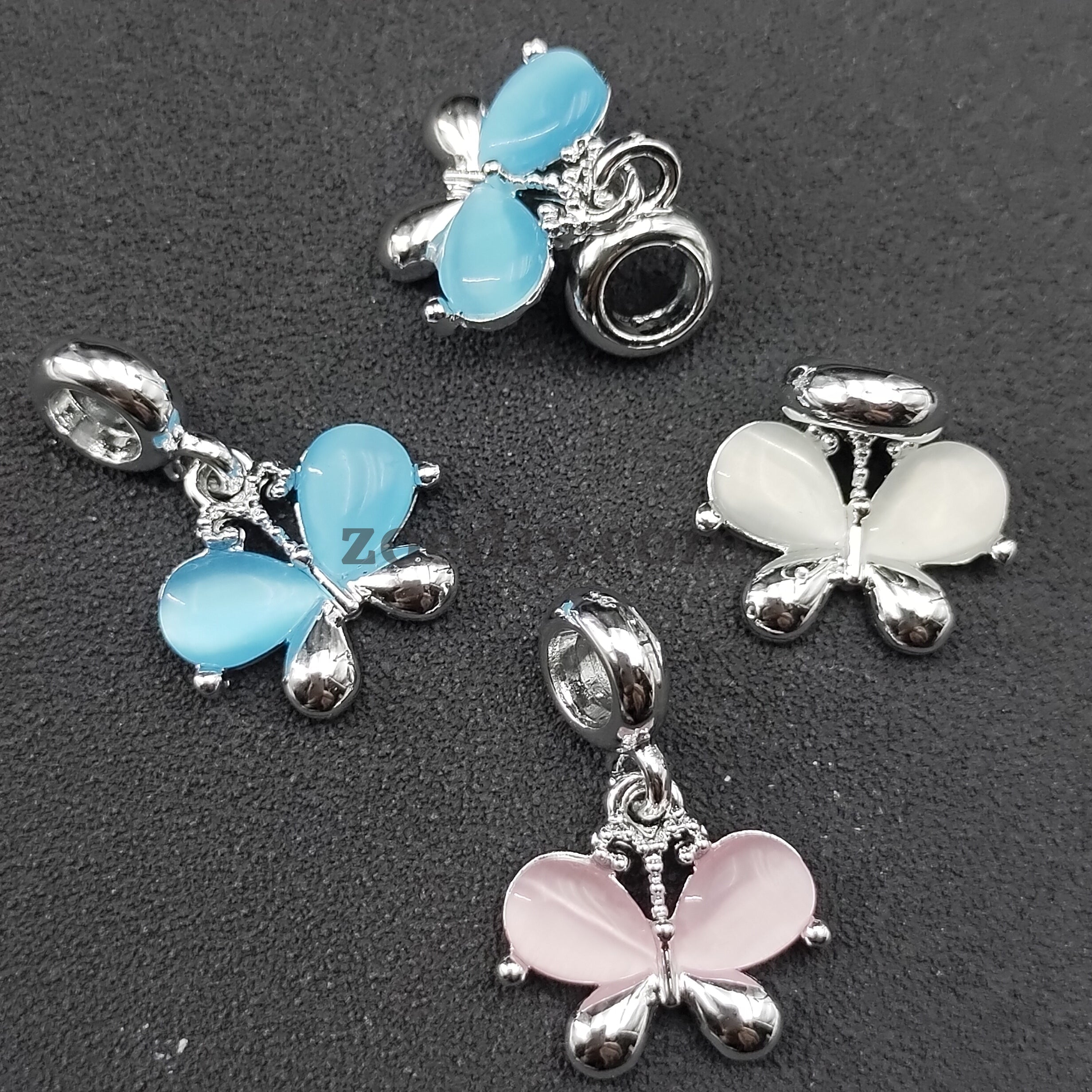 FS0926- Mixed Colors beauty cute  Butterfly Charms Spacers