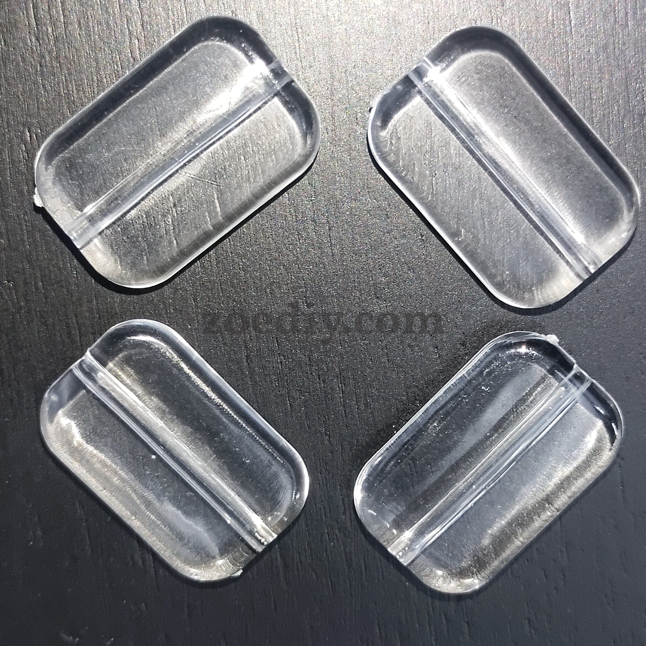 FS0831-22MM Rectangular Clear Based Beads Fit For Beadable Pens