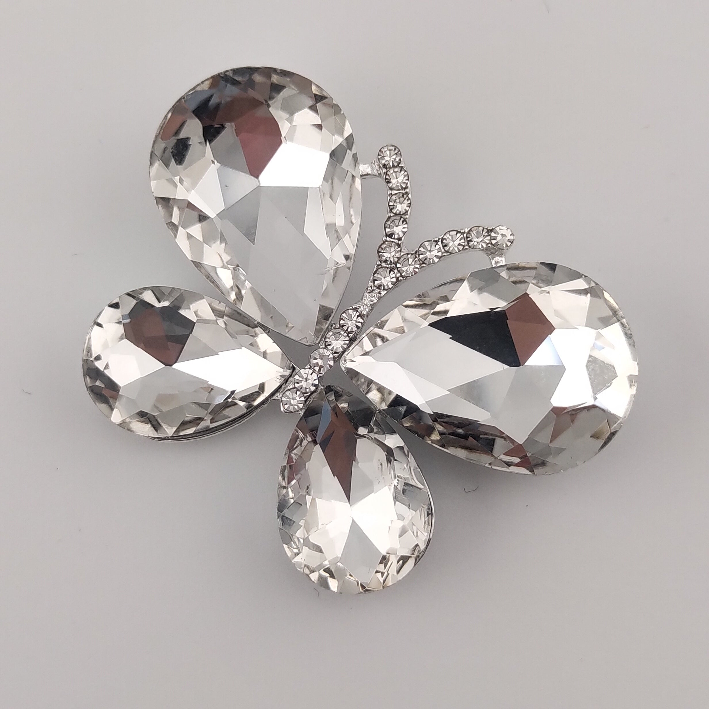 34MM Diamond Butterfly Charms Accessories For Making Fancy Beads