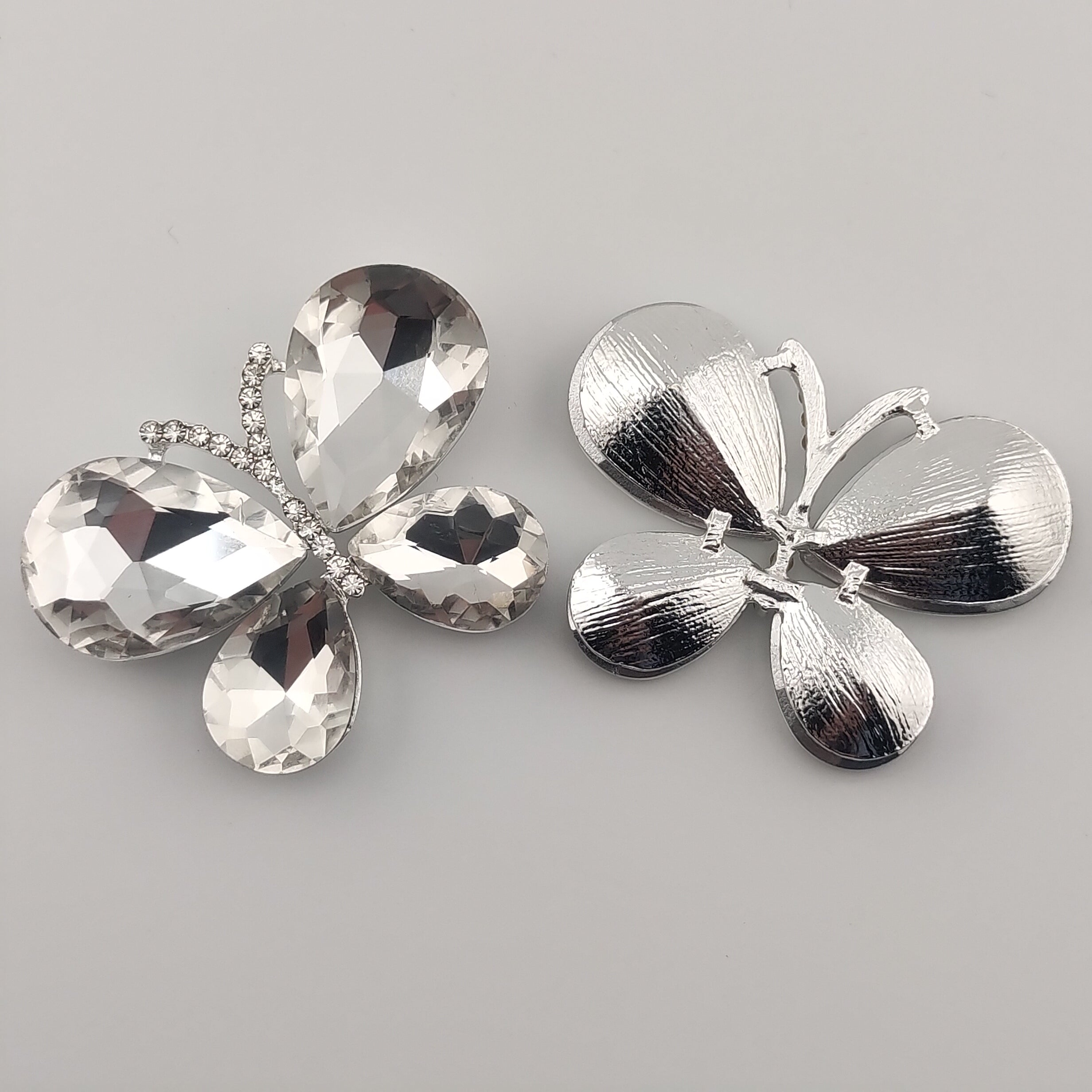 34MM Diamond Butterfly Charms Accessories For Making Fancy Beads