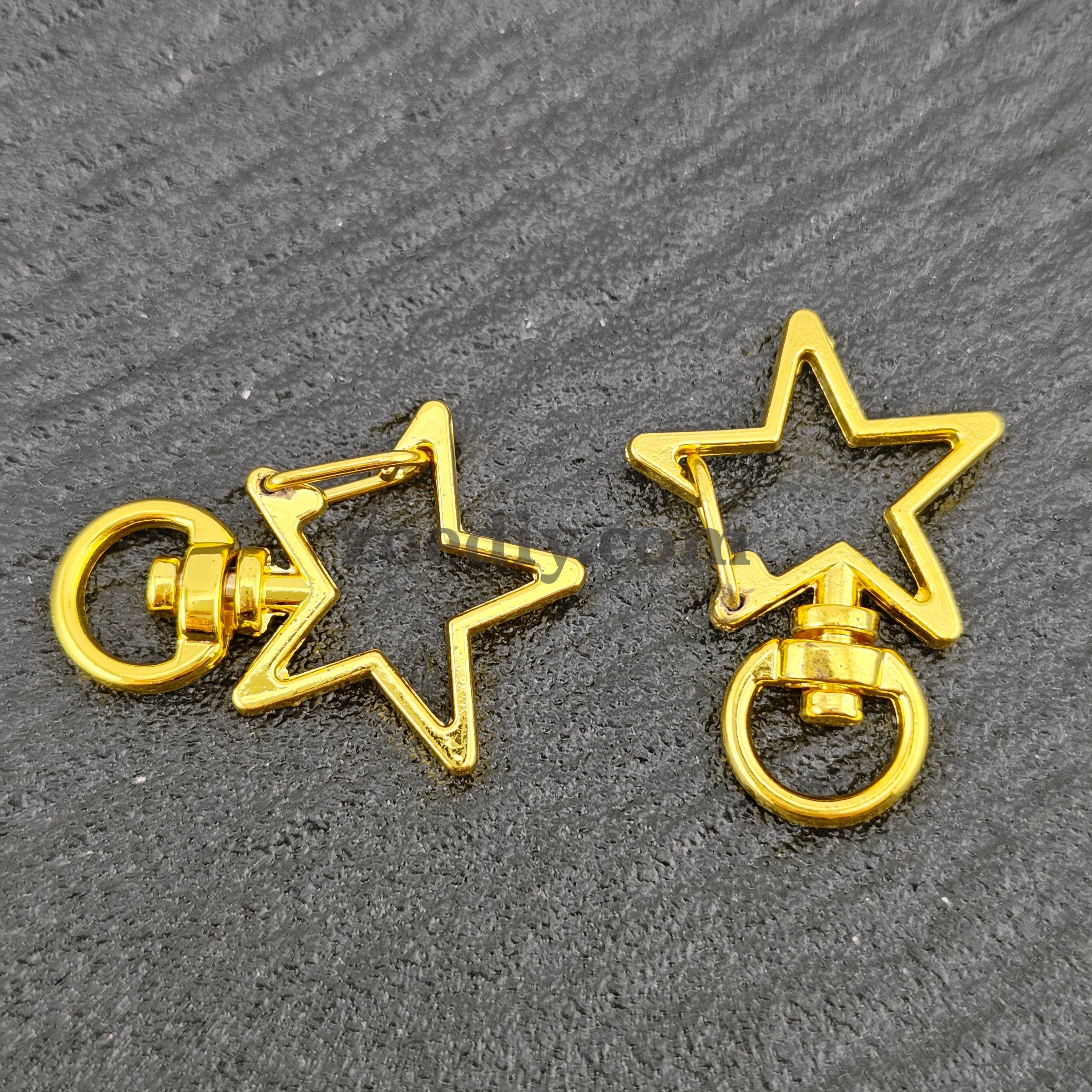 FS1572- 34*24mm Star Keychain Ring For Making KeyChain