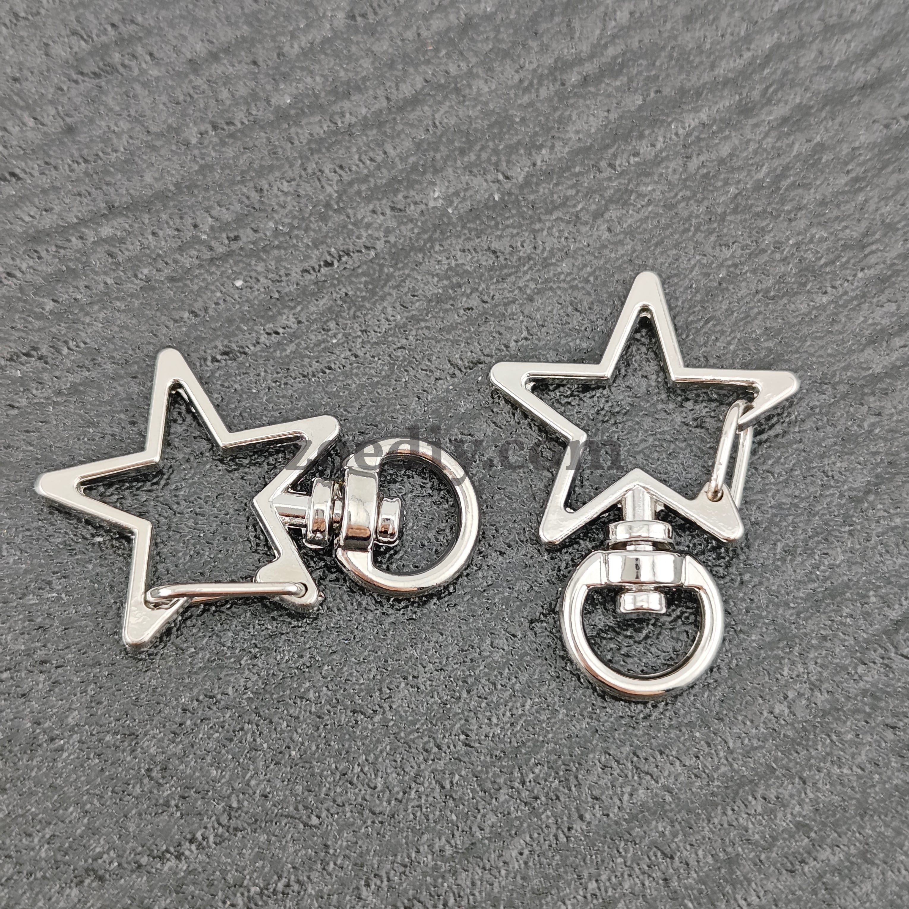 FS1572- 34*24mm Star Keychain Ring For Making KeyChain