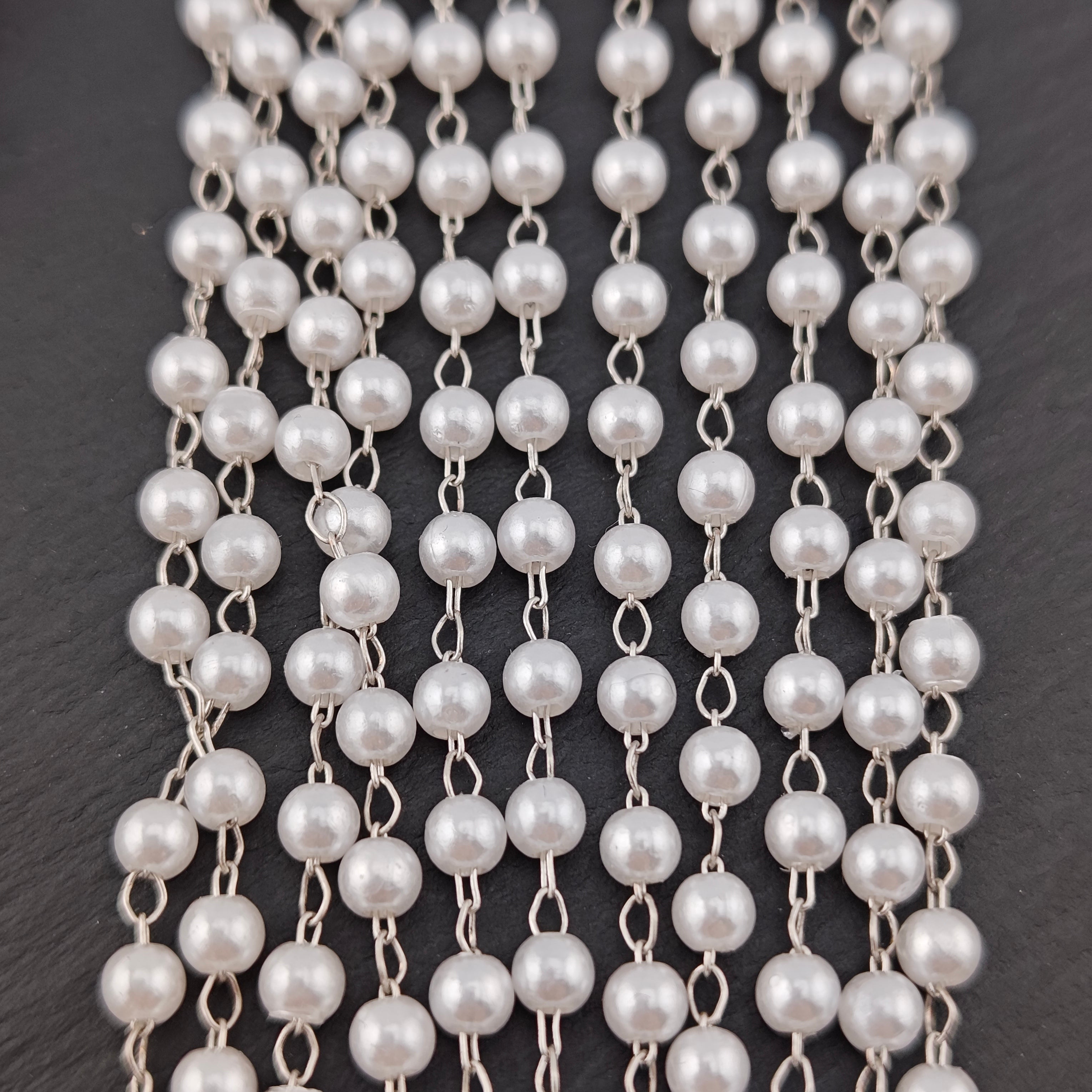 5 Meter 4mm 6mm 8mm Pearl Chain FS2087 FS2088 FS2089