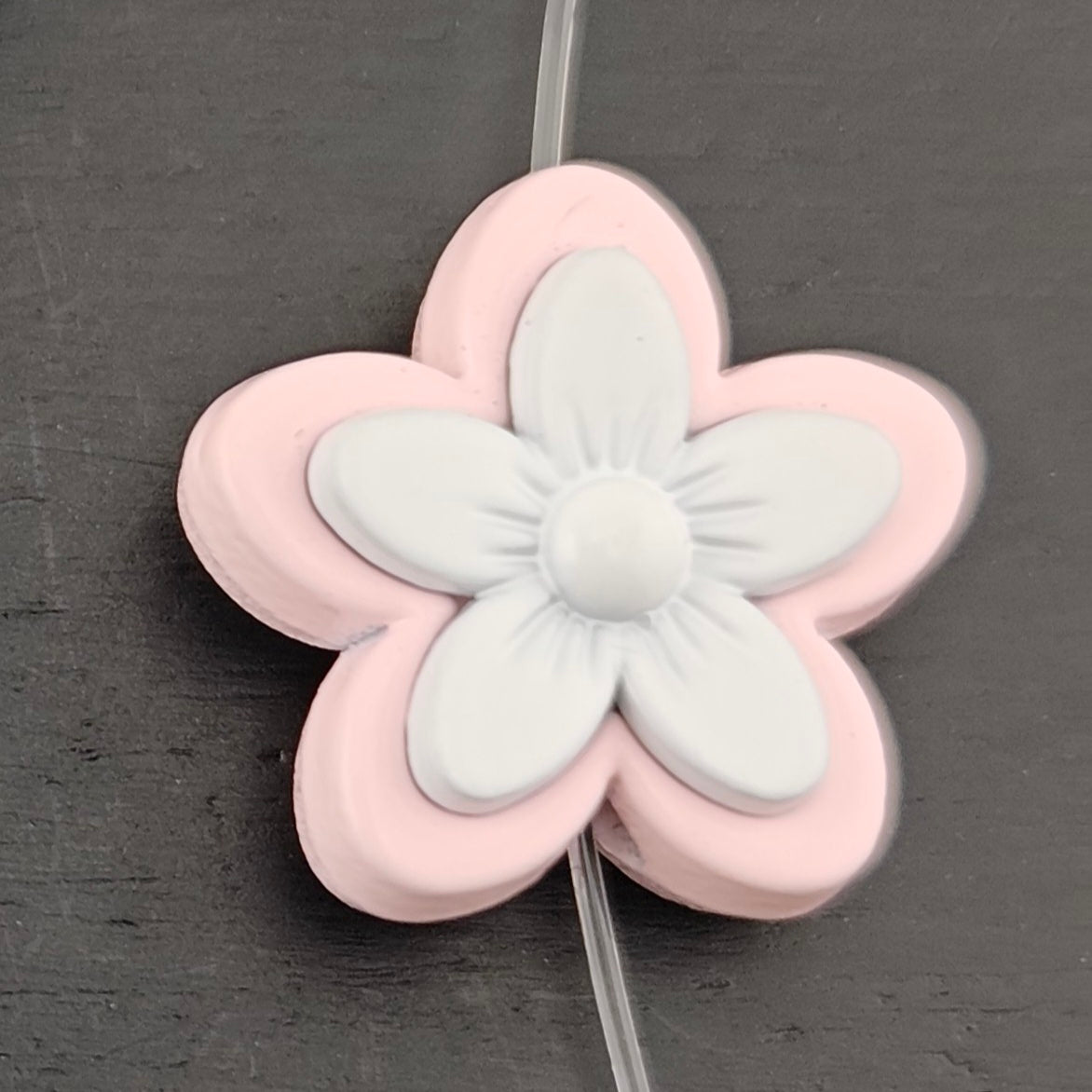 FS2789- 5PCS 14.5mm Alloy five-petaled flowers Beads For making keychain