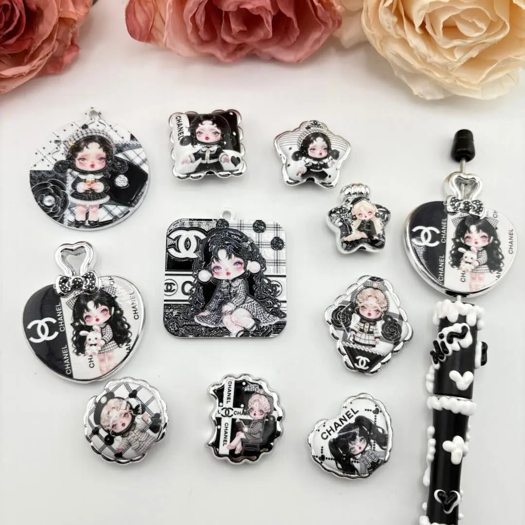 PP10915-Mixed SP Acrylic Beads Zoe DIY Wholesale
