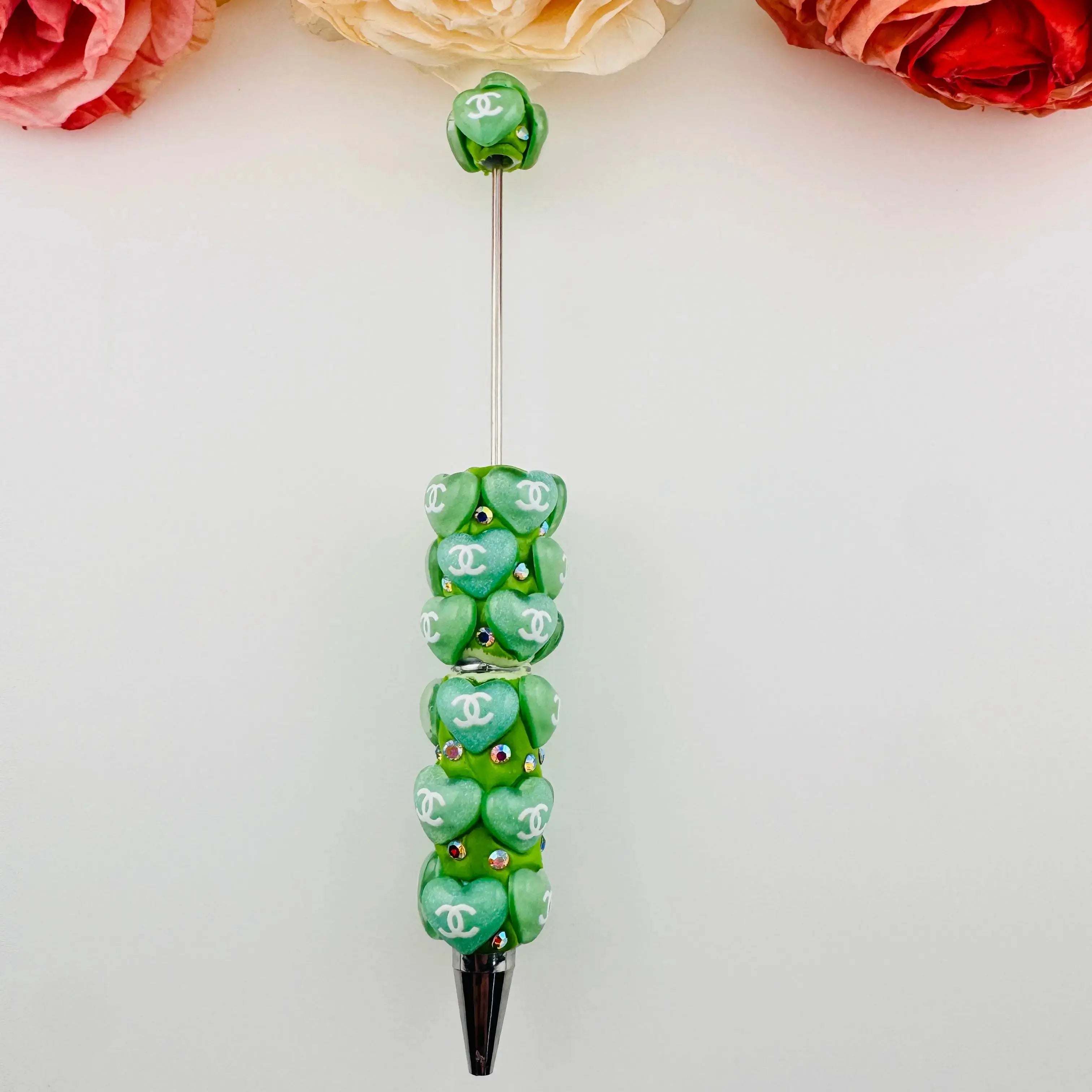 PP18132-Heart Clay Beadable Pens As Pictures Show Zoe DIY Wholesale