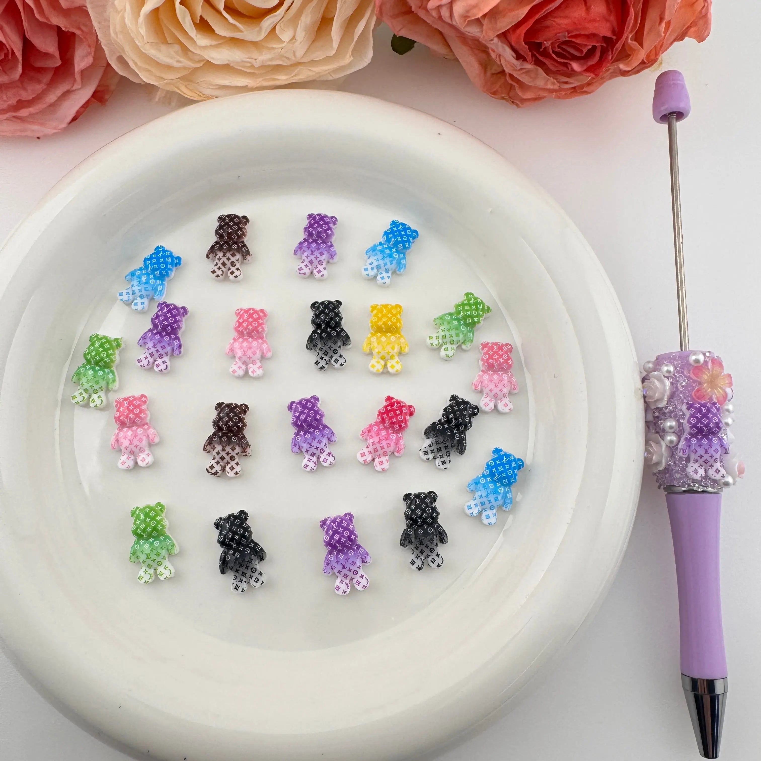 PP18321-About 10×15mm Bear Nail Charms As Picture Shows Zoe DIY Wholesale