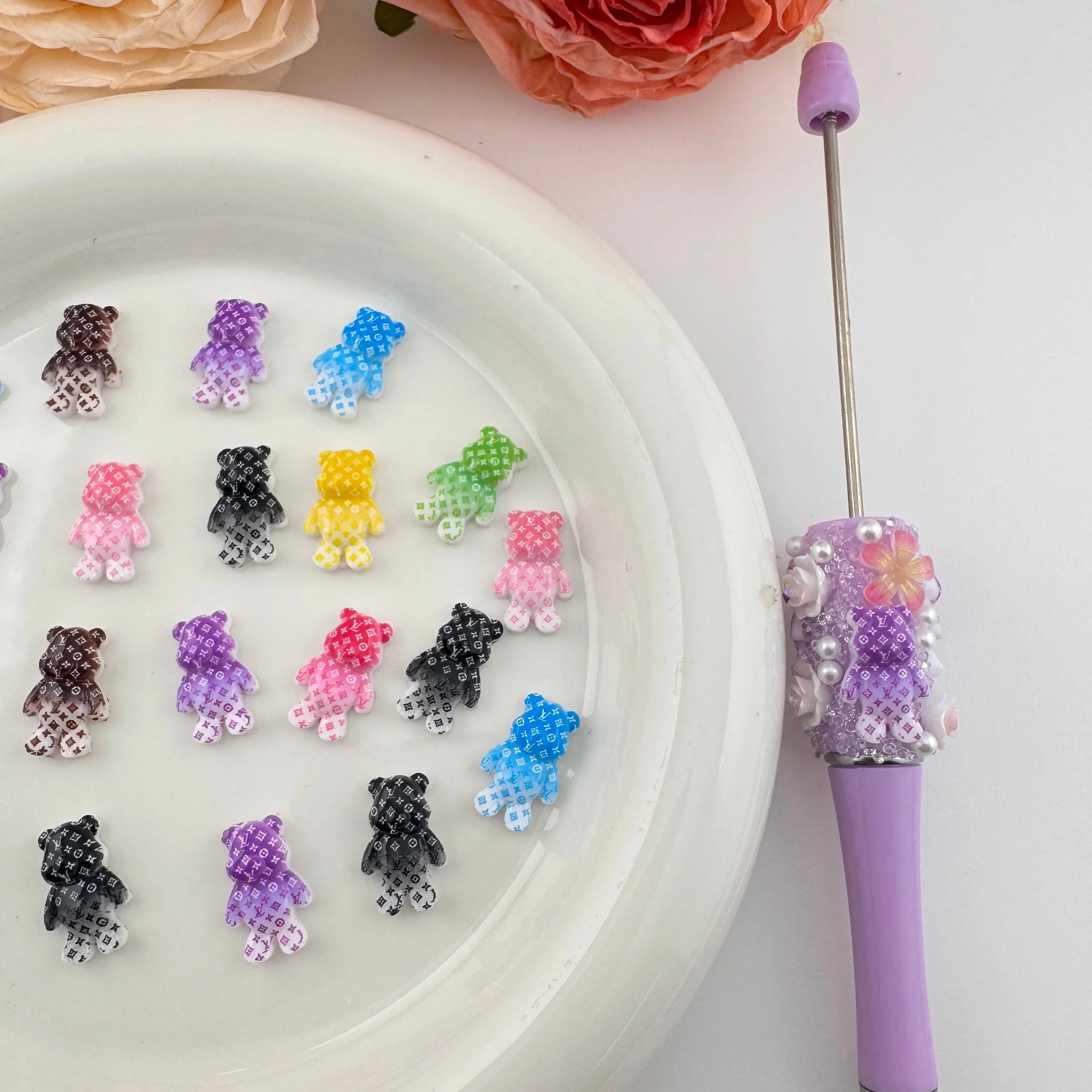 PP18321-About 10×15mm Bear Nail Charms As Picture Shows Zoe DIY Wholesale