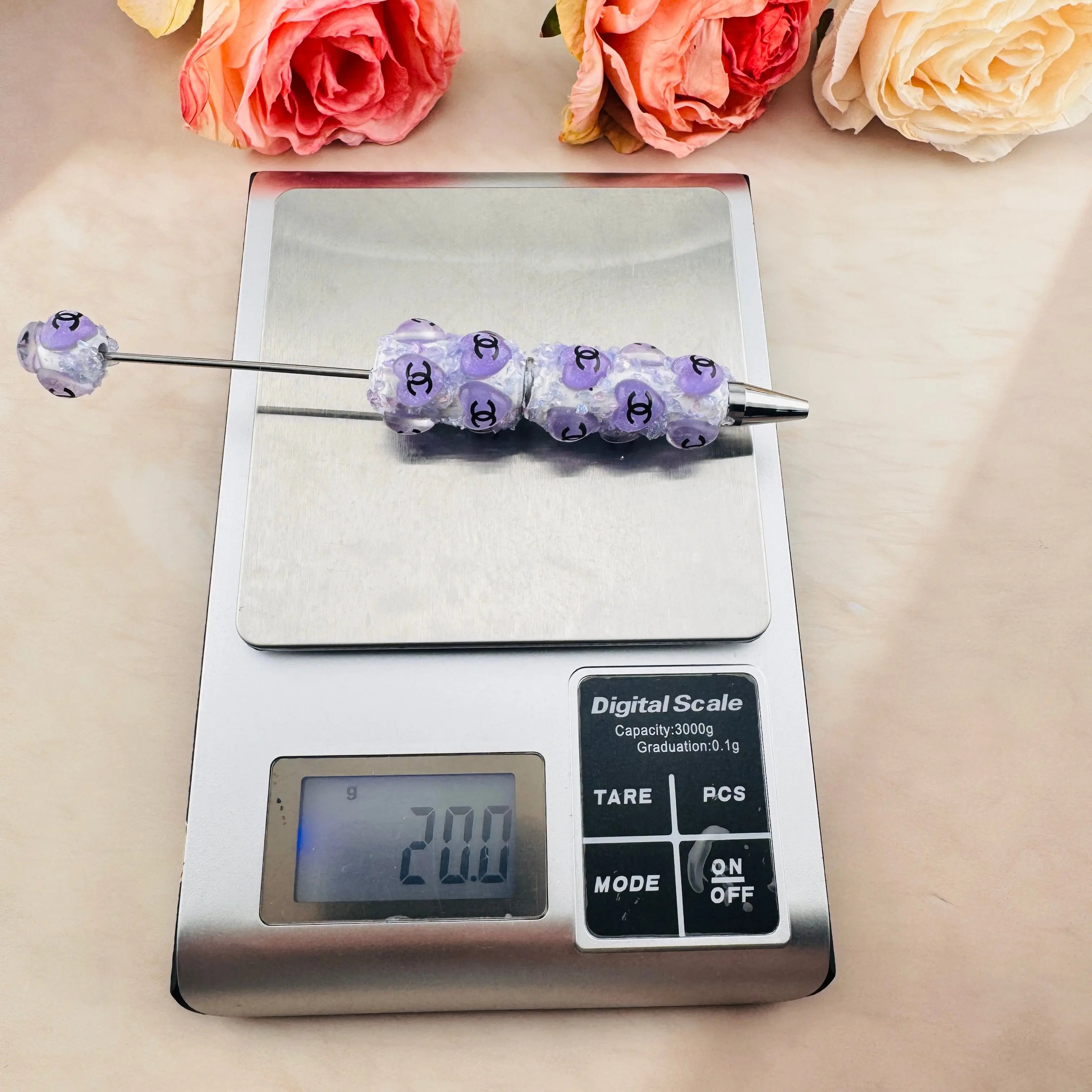 PP18772-Clay Beadable Pen As Picture Shows Zoe DIY Wholesale