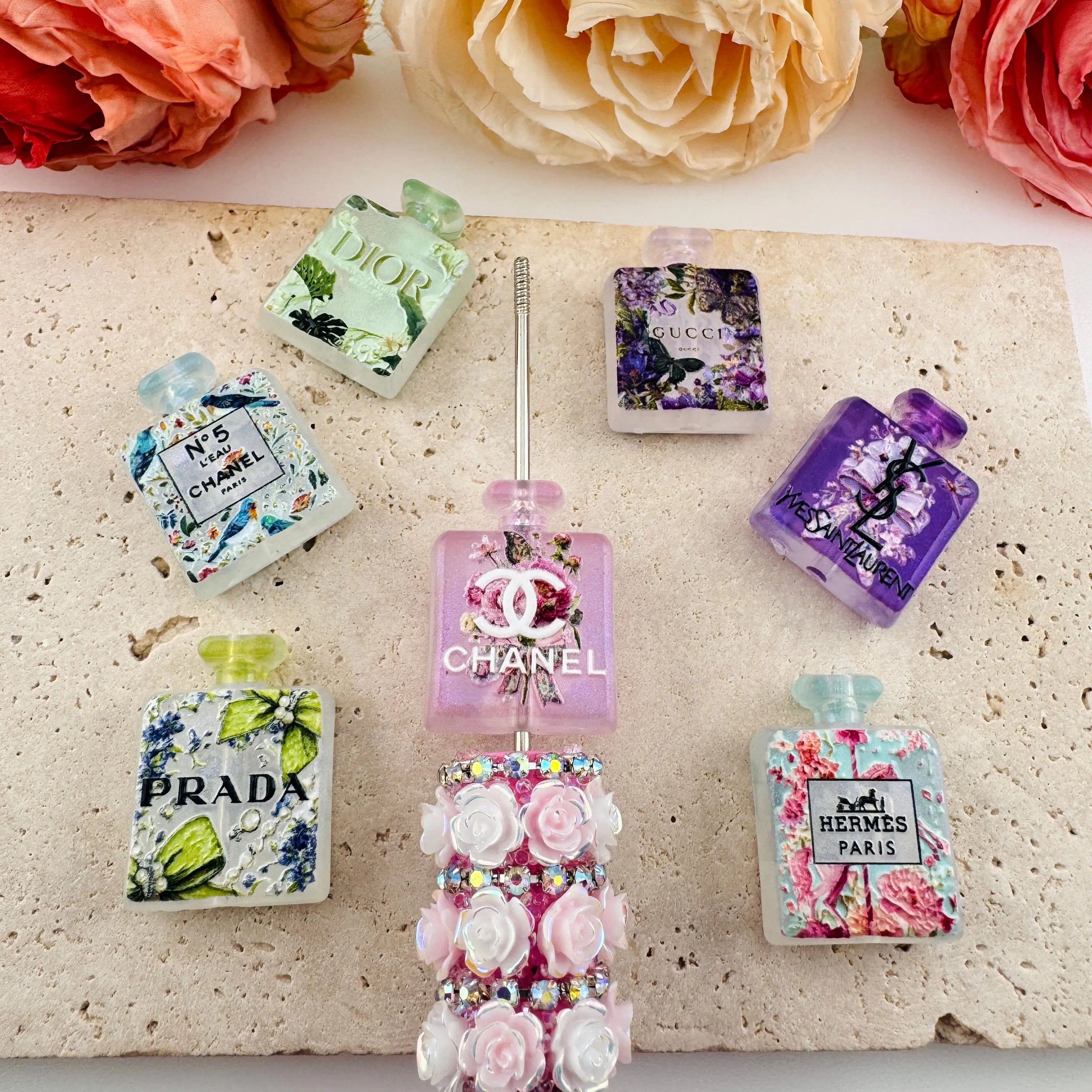 PP19021-Super Brands Perfume Acrylic Beads Zoe DIY Wholesale