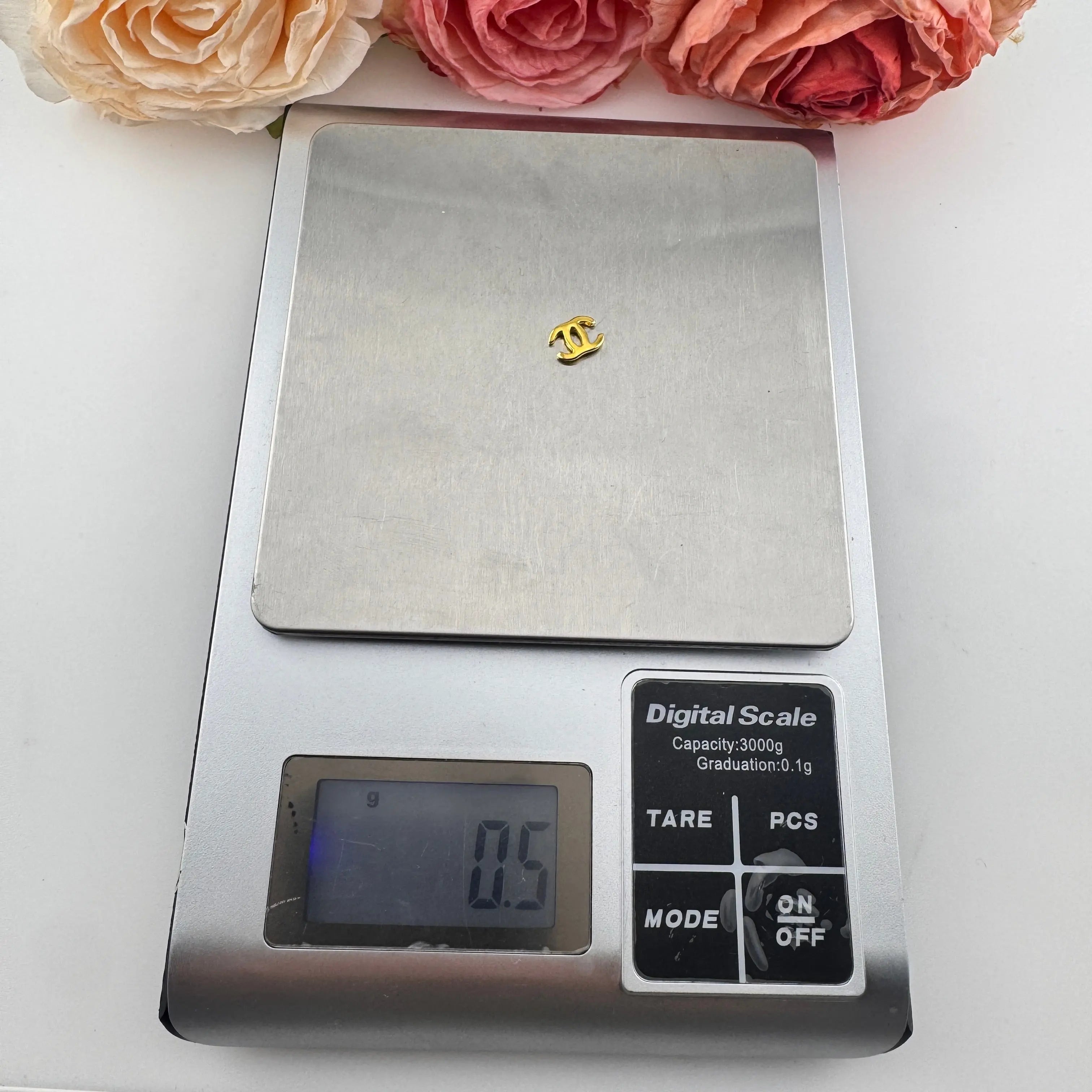 PP19070-About 8×10mm C Metal Nail Charms Zoe DIY Wholesale