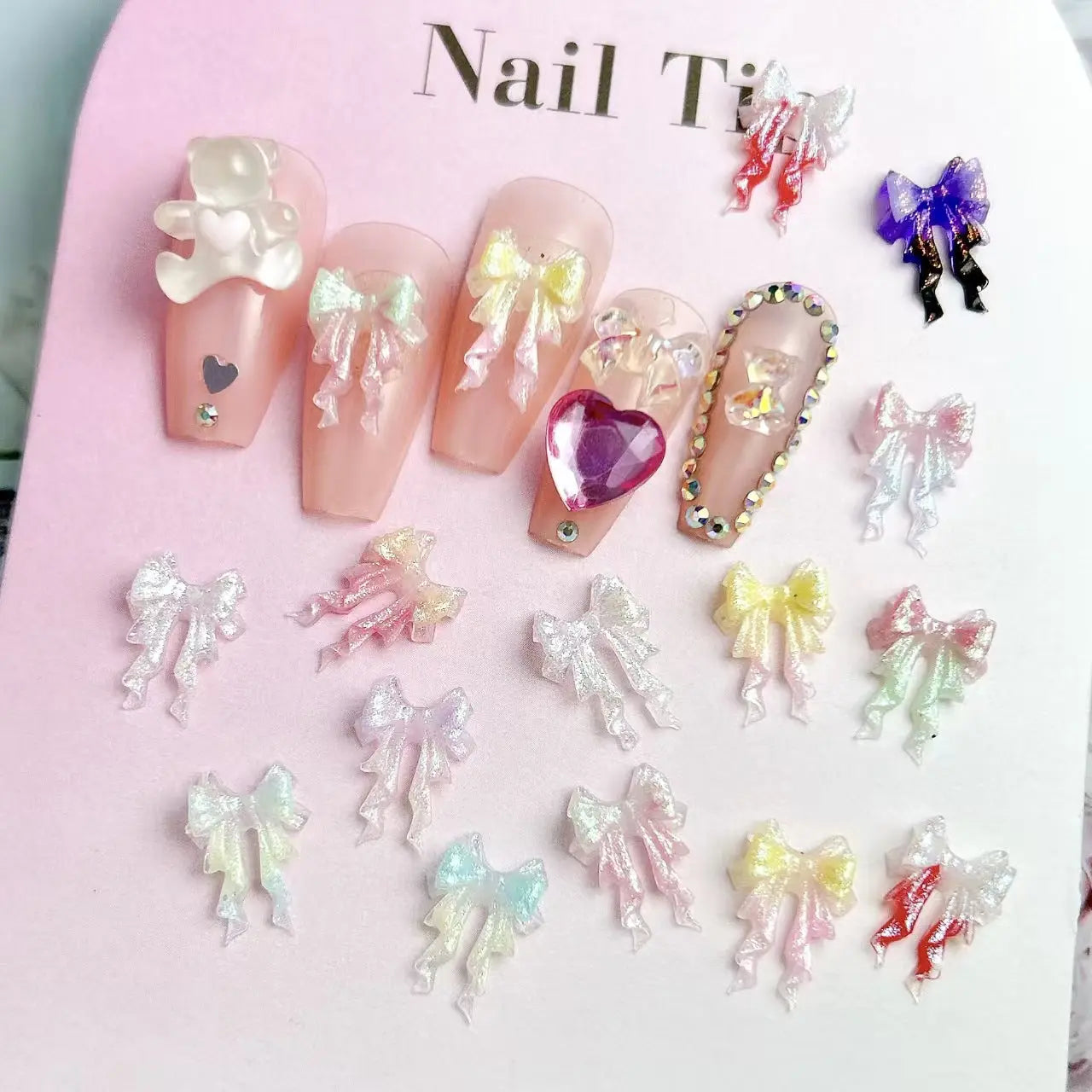 Soft Butterfly Charms Soft Bowknot Luminous Glow-in-the-Dark For DIY project Zoe's DIY Shop