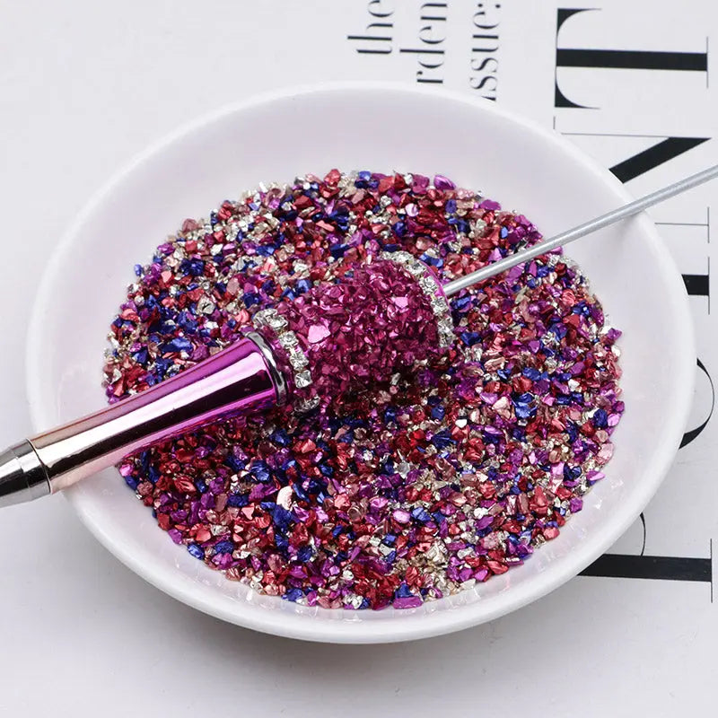 Uv Broken Glass Sand Colored Plated Broken Glass Sand ZoeDIY Shop