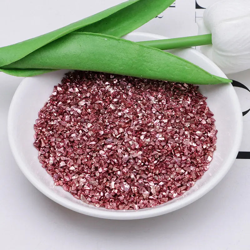 Uv Broken Glass Sand Colored Plated Broken Glass Sand ZoeDIY Shop