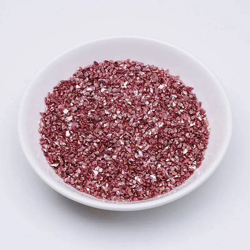 Uv Broken Glass Sand Colored Plated Broken Glass Sand ZoeDIY Shop