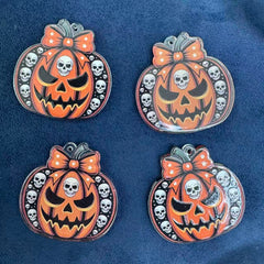 Pumpkin Halloween Acrylic Pendant For Making Keychain