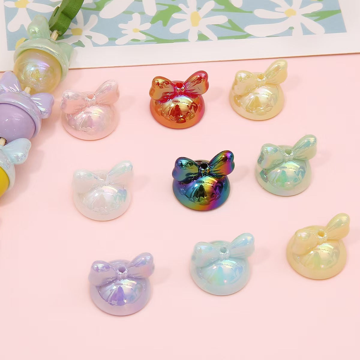 FS2293- Semicircular Three-dimensional Bowknot Beads