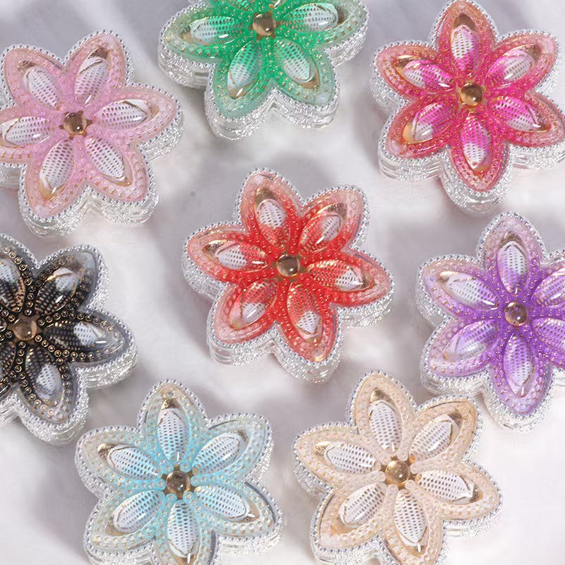 FS5215- 30mm Oil-Dripping Six-Petal Alloy Beads